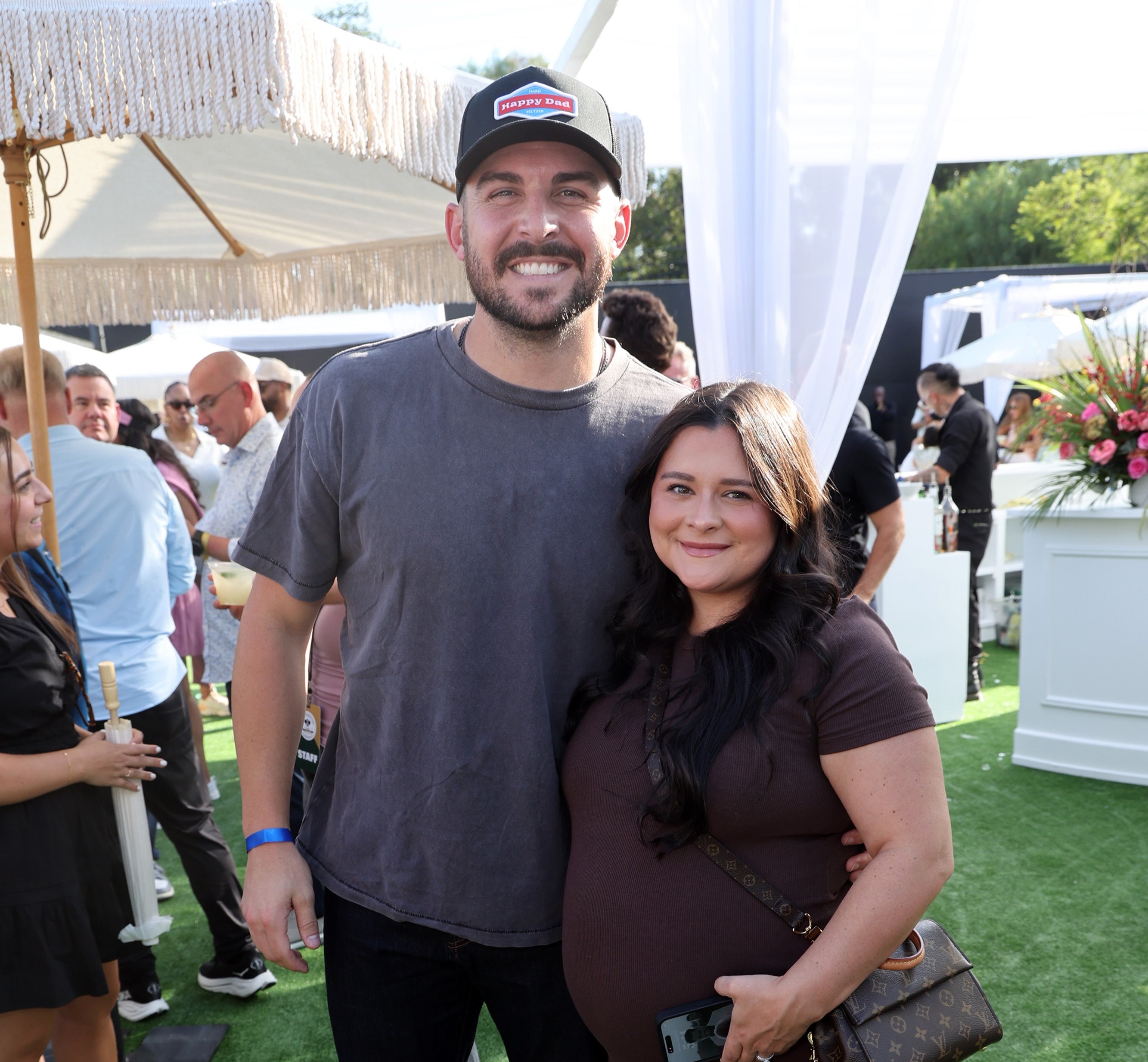 <p>Alex Vesia and his wife, Kayla, lost their newborn daughter in October</p>