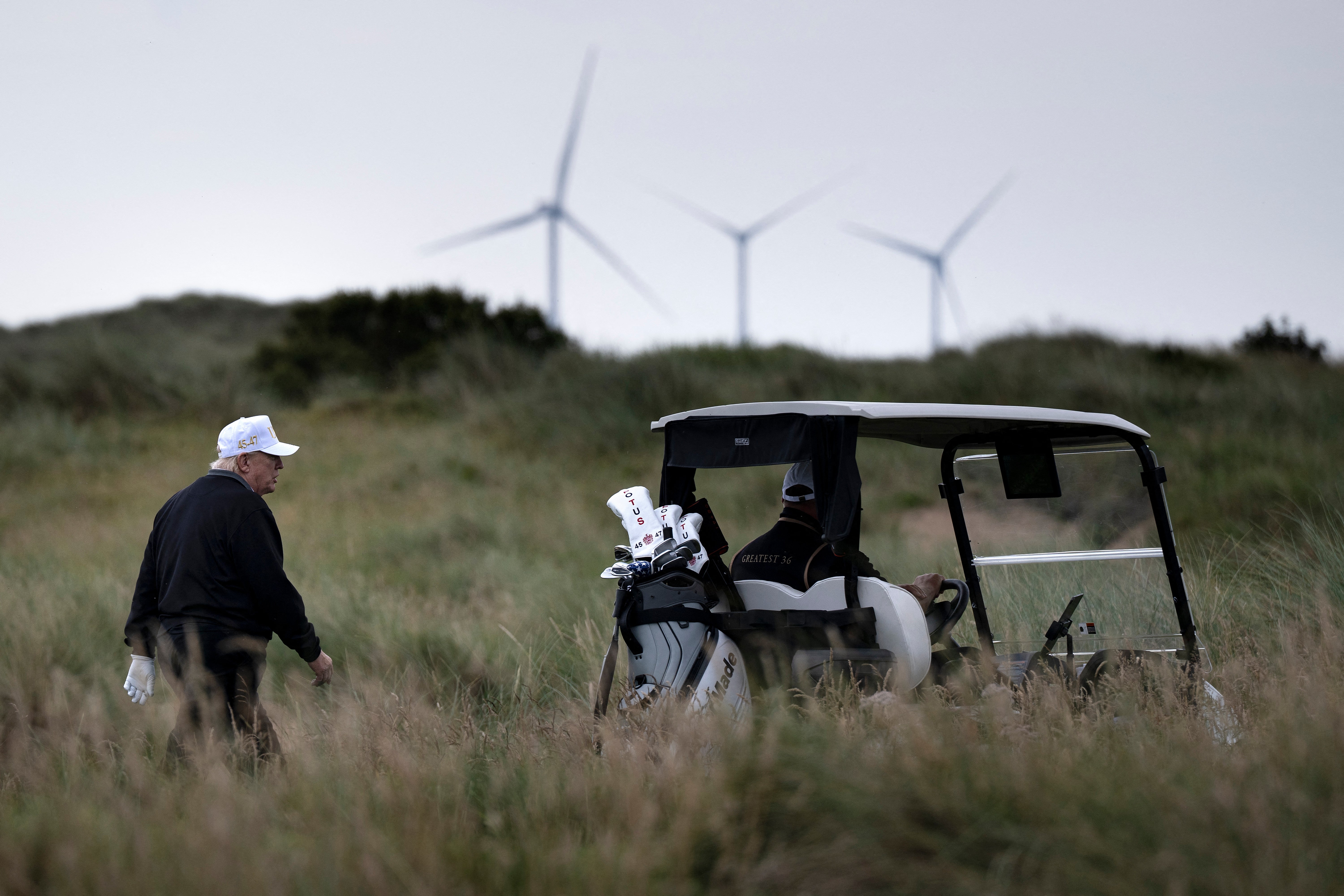 Trump’s disdain for wind turbines dates back to at least 2012, when he opposed the construction of several turbines near his golf course in Scotland