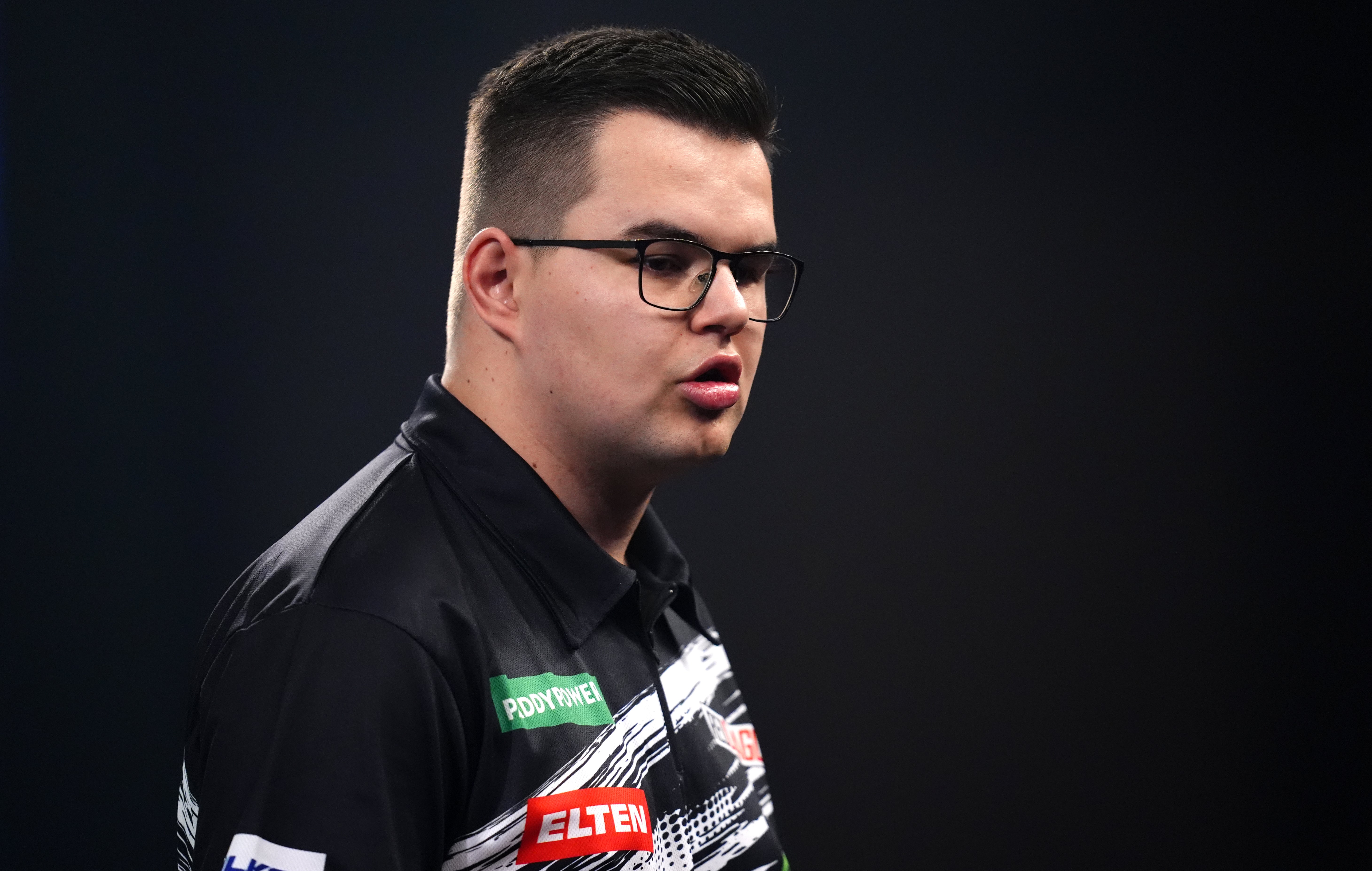 Van Veen was unable to recreate his best form in the final (John Walton/PA)