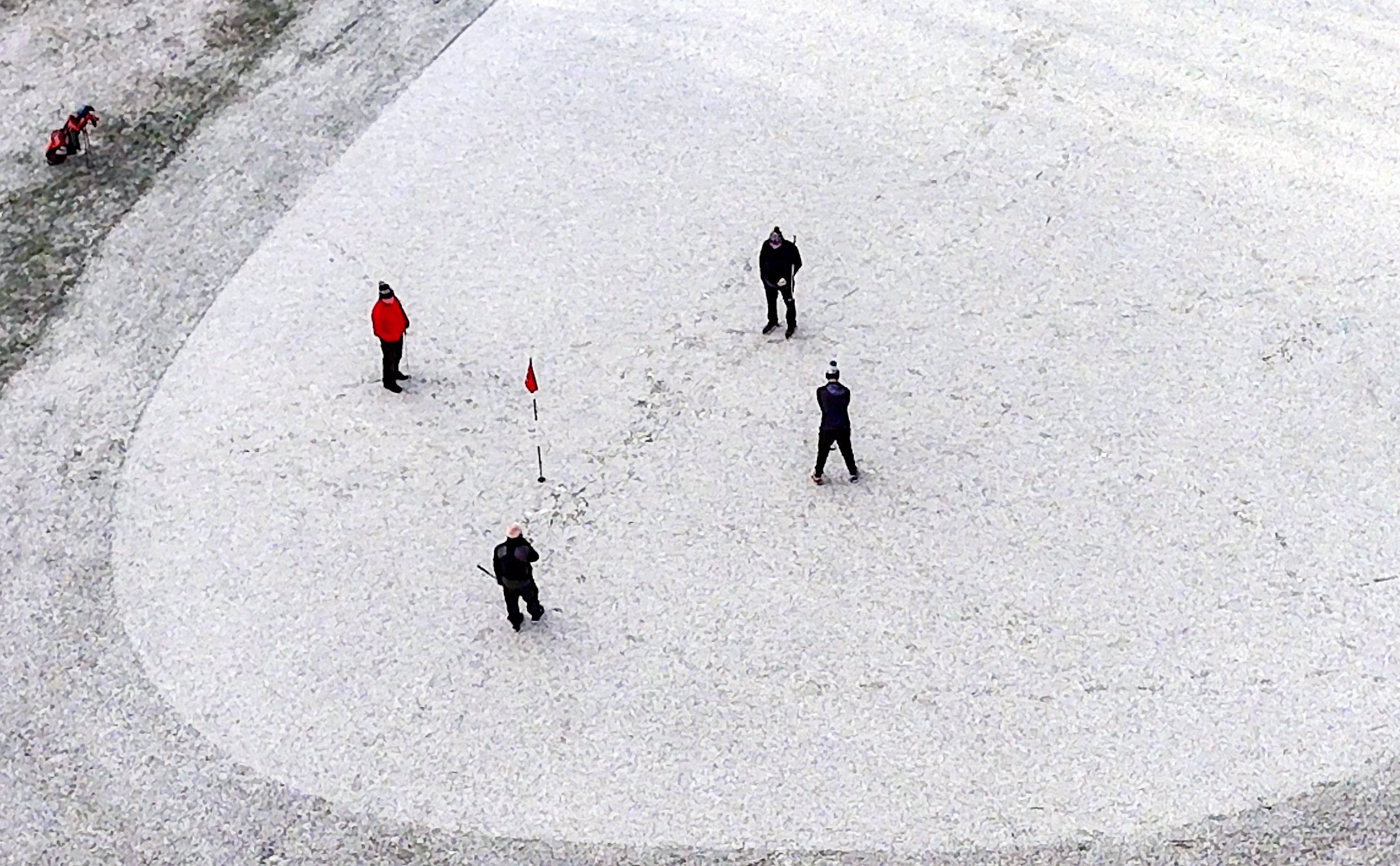 Golfers on Lee Park course, Liverpool (Peter Byrne/PA)
