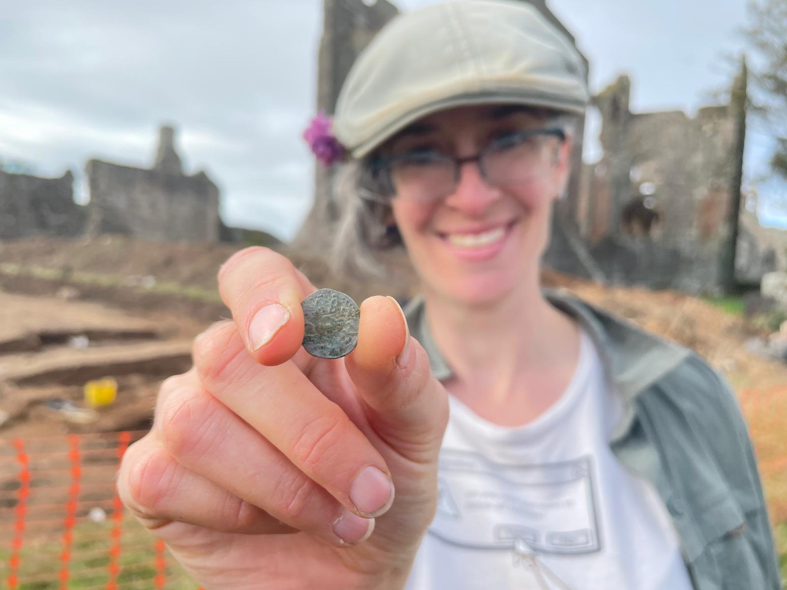 Venturer Becca finds an early medieval coin