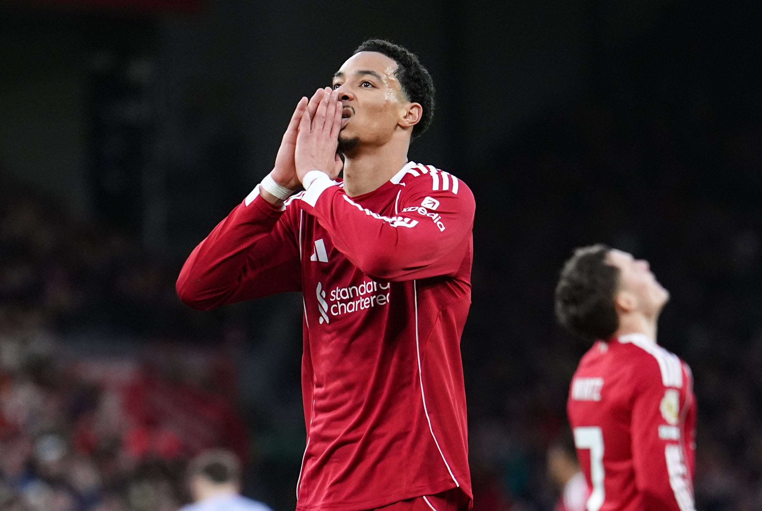 <p>Hugo Ekitike travelled to London but was not in the squad against Fulham (Martin Rickett/PA)</p>