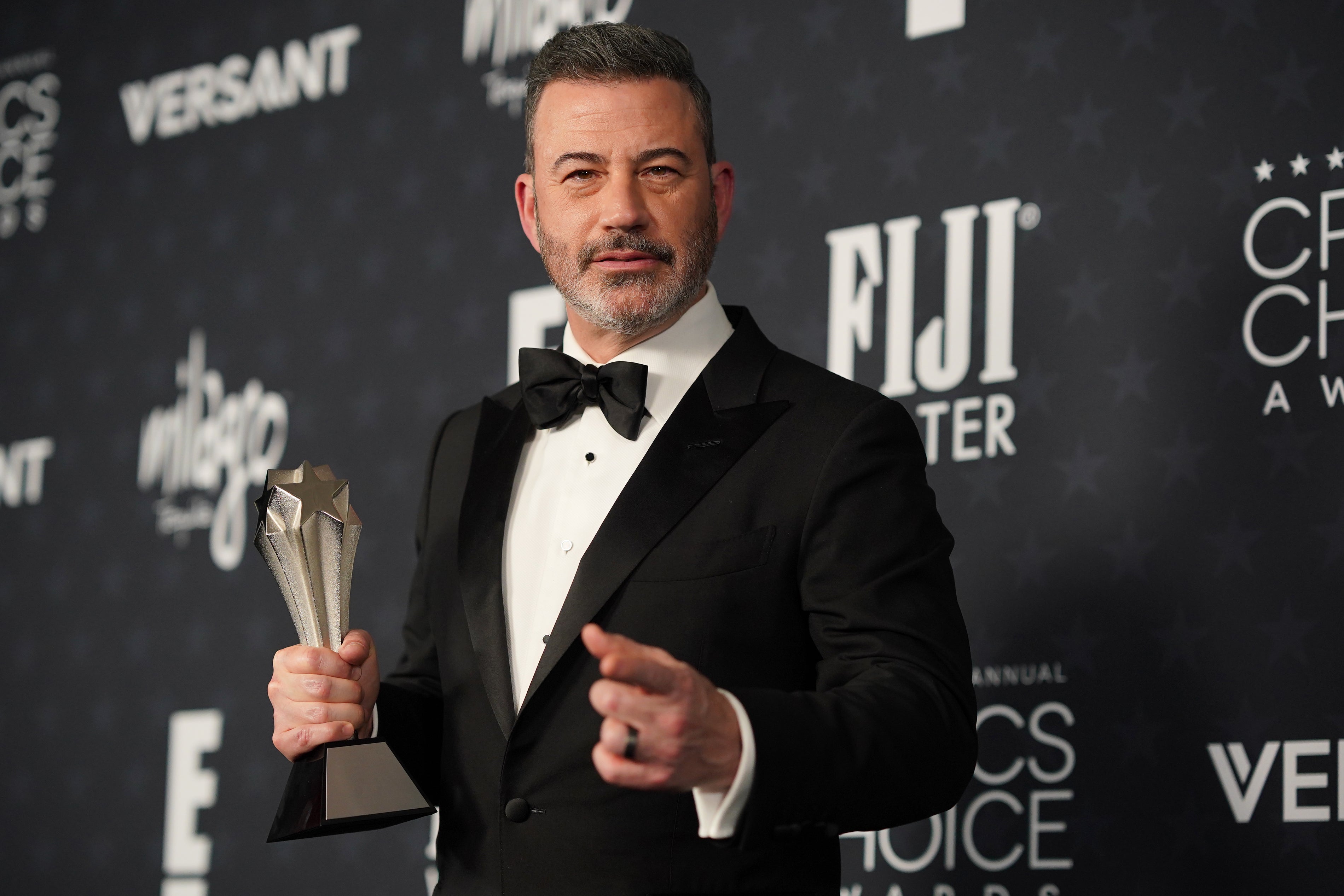 Jimmy Kimmel, winner of the award for best talk show for ‘Jimmy Kimmel Live!’