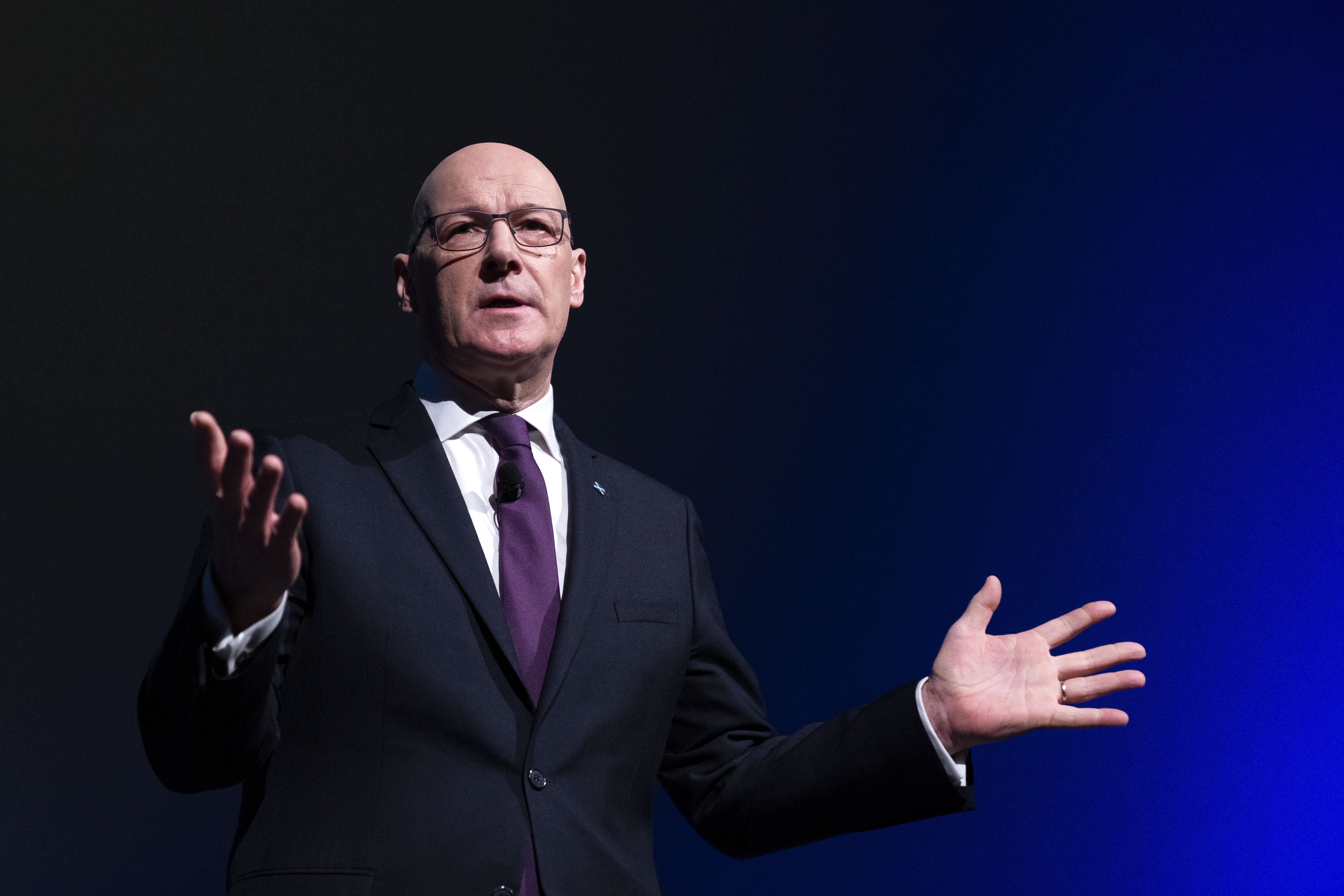 First Minister John Swinney has said independence offers a route to a better future for Scotland (Jane Barlow/PA)