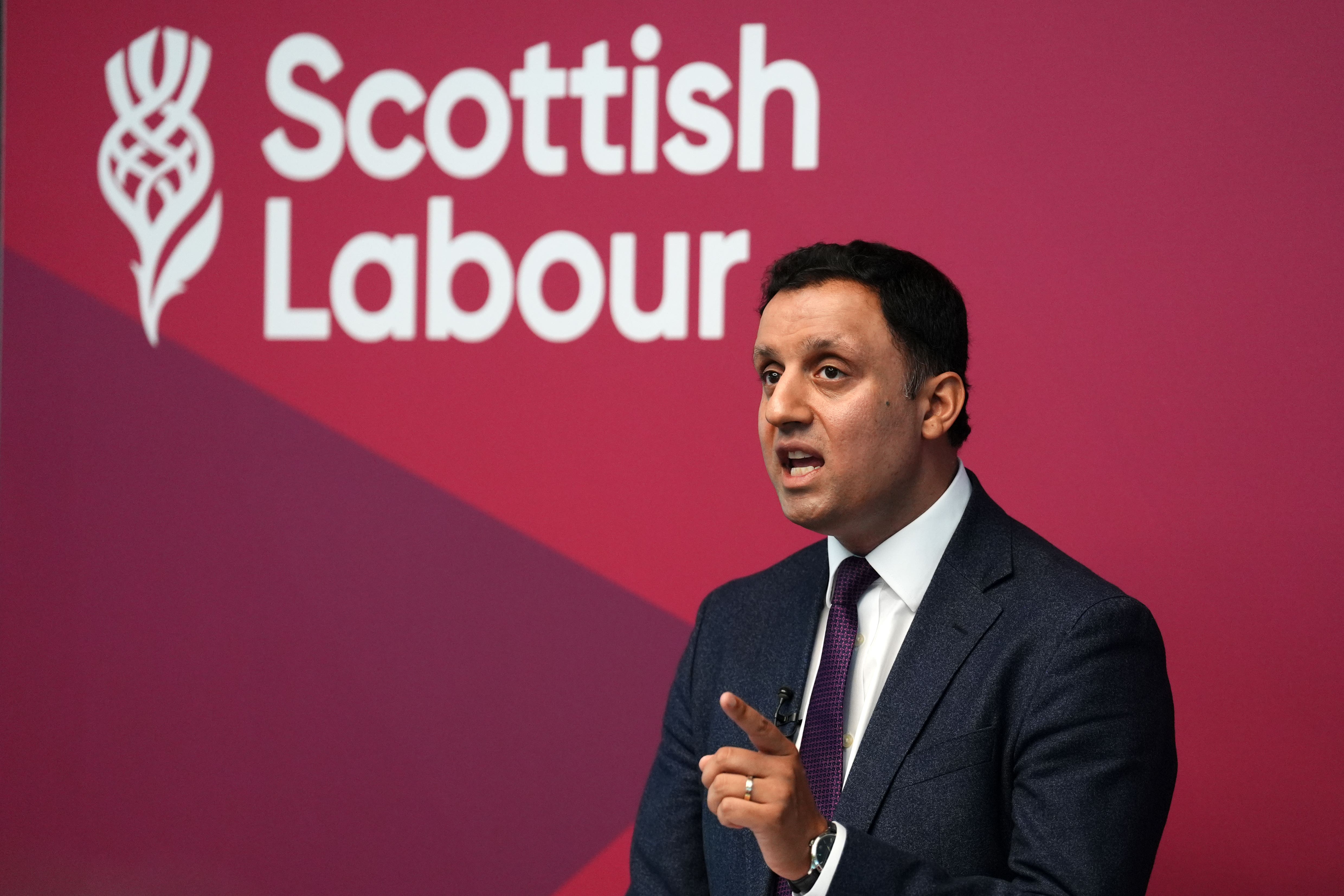 Scottish Labour leader Anas Sarwar set out his ambition to be Scotland’s next first minister (Andrew Milligan/PA)