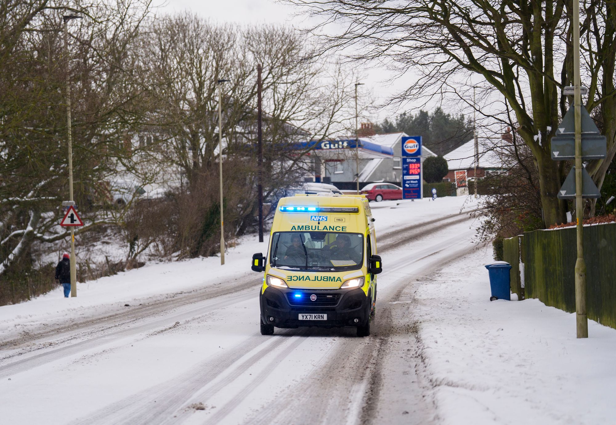 During the cold period following Christmas Day, ambulance services have reported a rise in 999 calls
