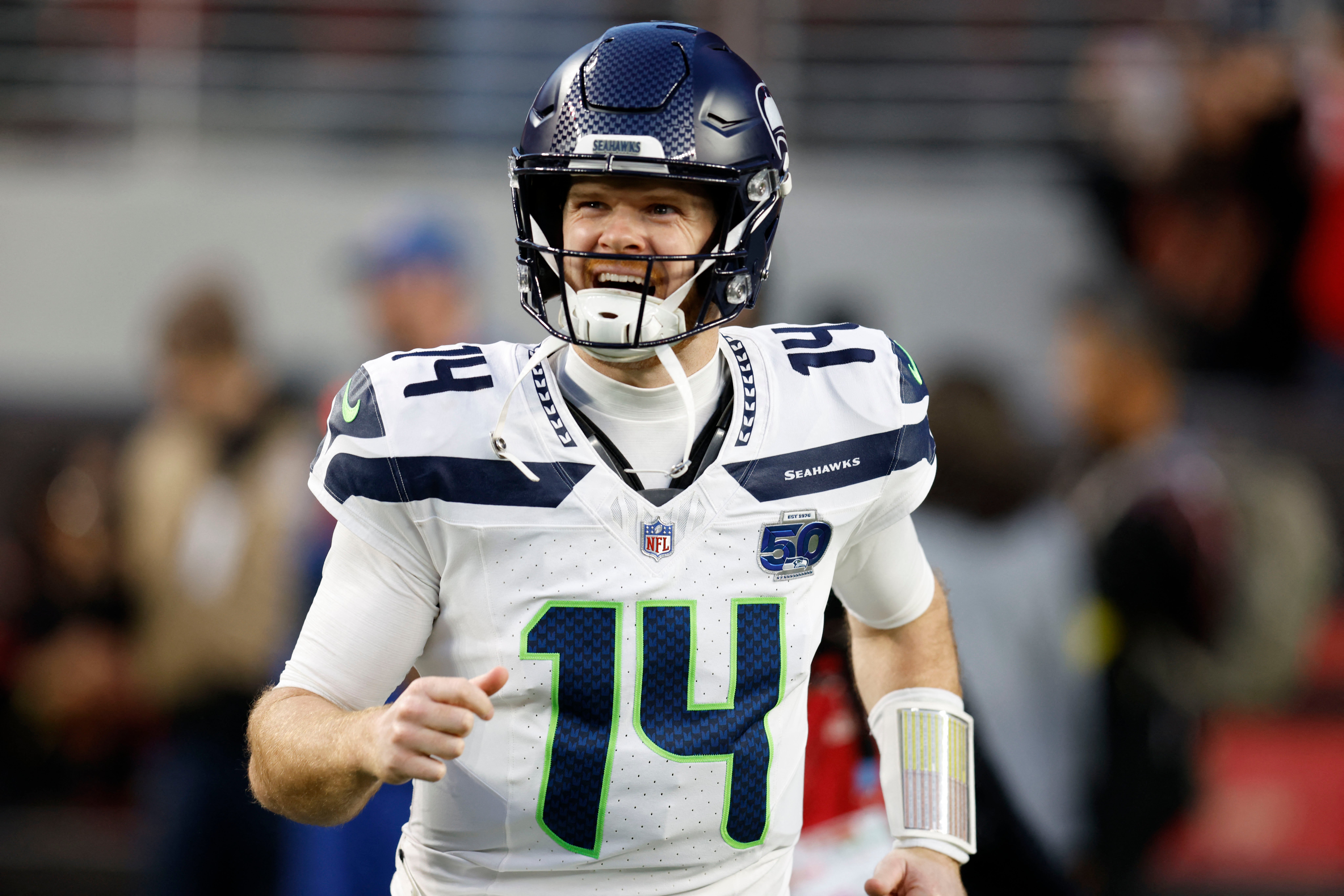 Sam Darnold guided Seattle Seahawks to the No 1 seed in the NFC
