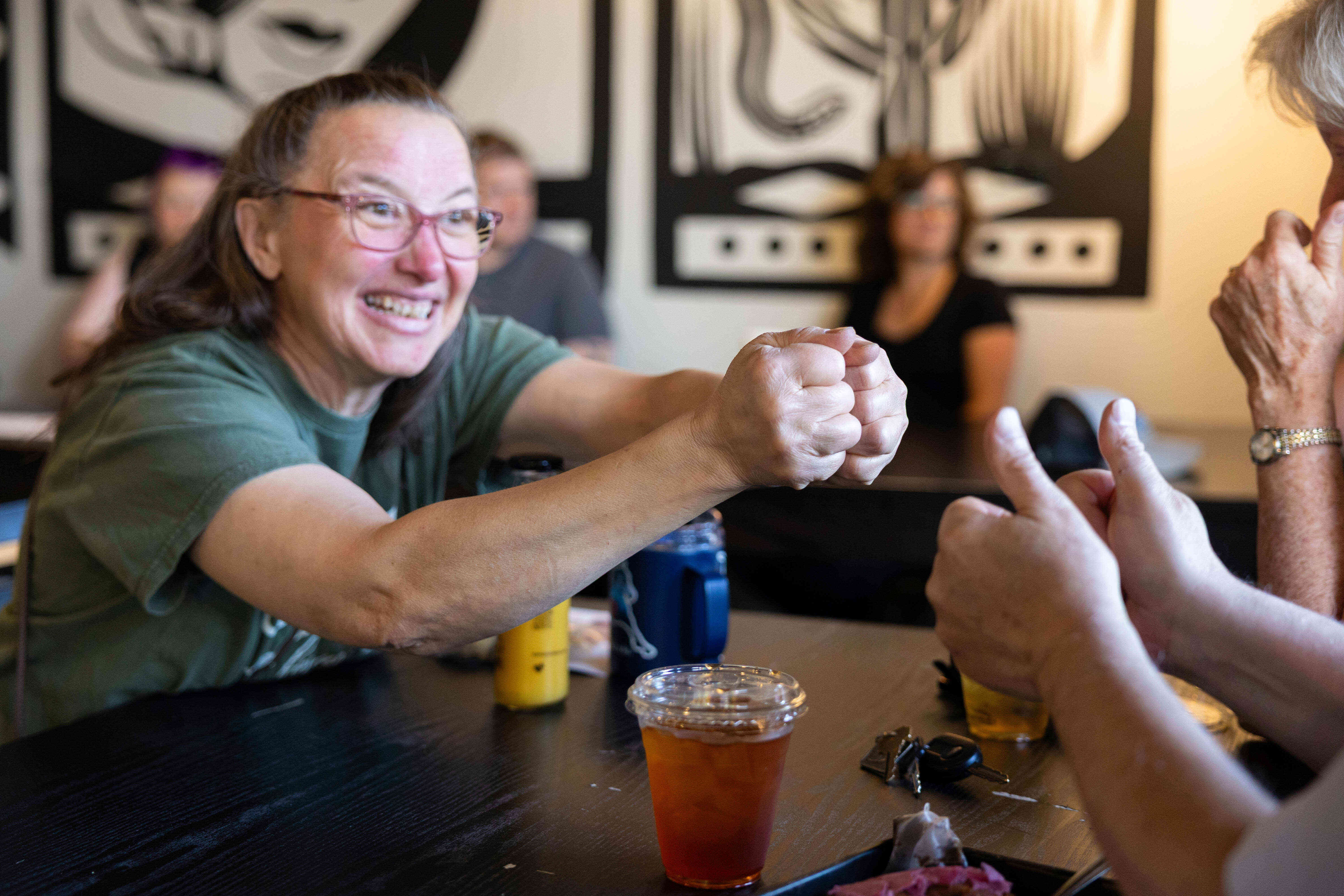 The cafe has attracted staff from across the United States, a testament to the challenges deaf or hard-of-hearing individuals often face in securing employment, according to Andre Gray, one of the cafe's co-founders.
