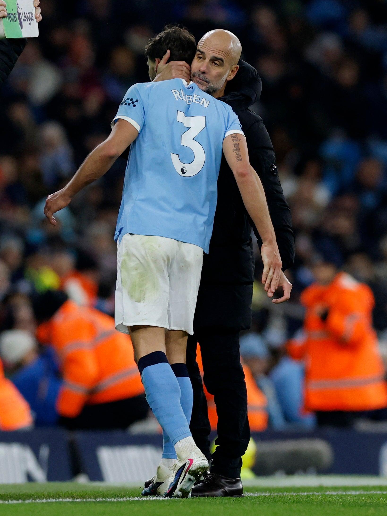 Ruben Dias also left the game early with a muscle injury to increase City’s woe