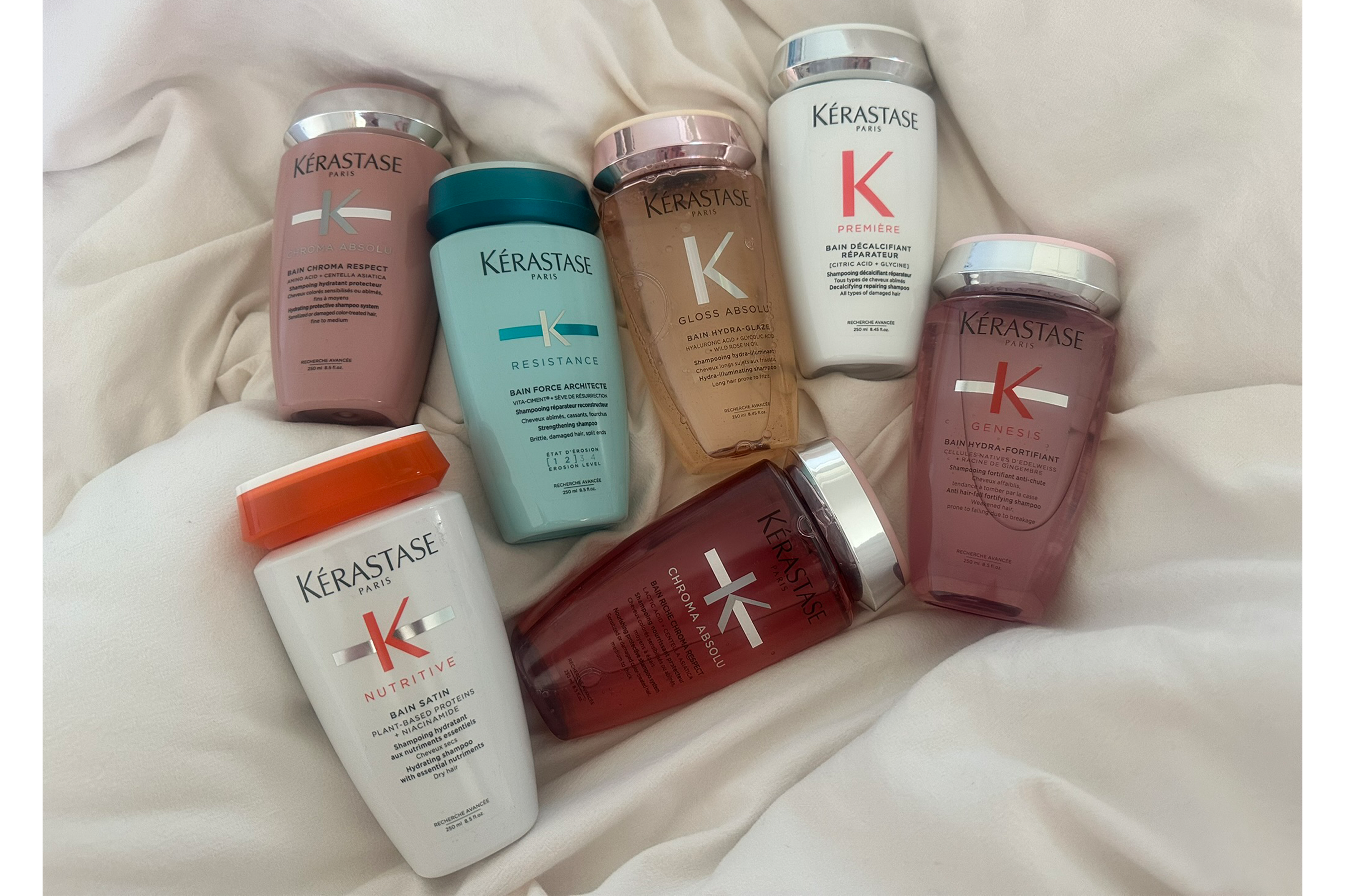 I got my hands on shampoo for every kind of hair type and needs