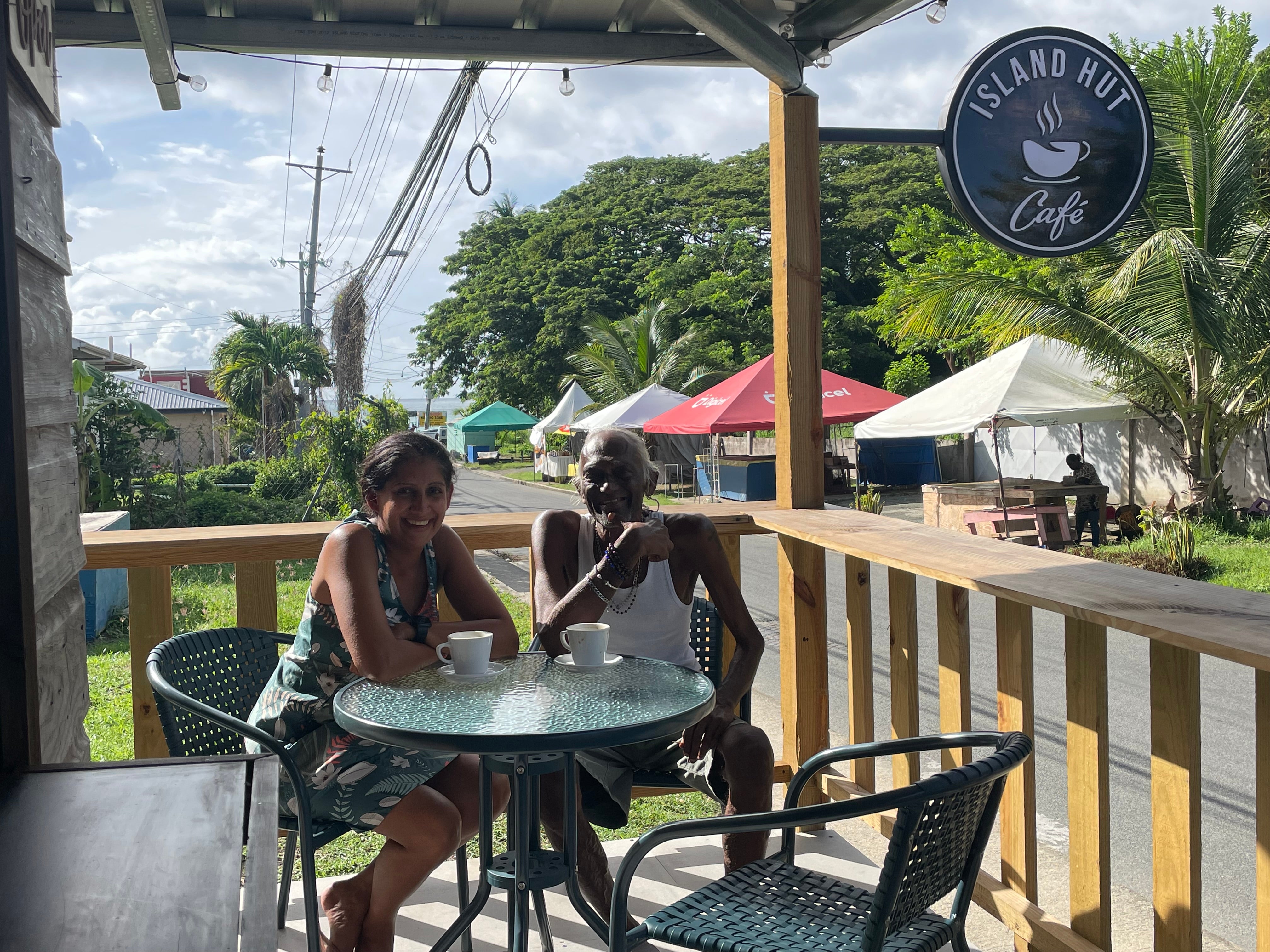 The Island Hut Cafe was a great place to make friends