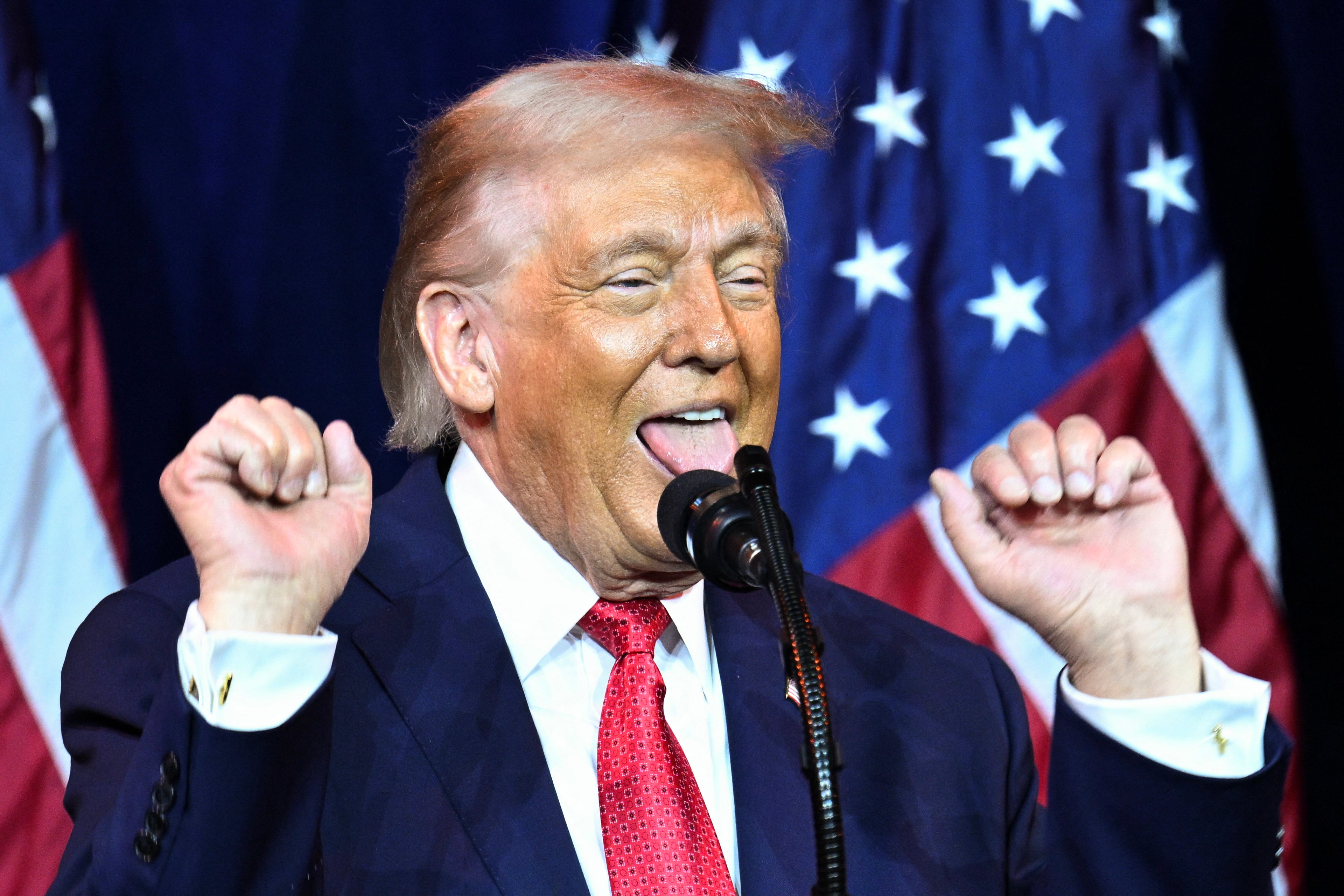 One user called Trump’s impression of a transgender athlete ‘embarrassing’