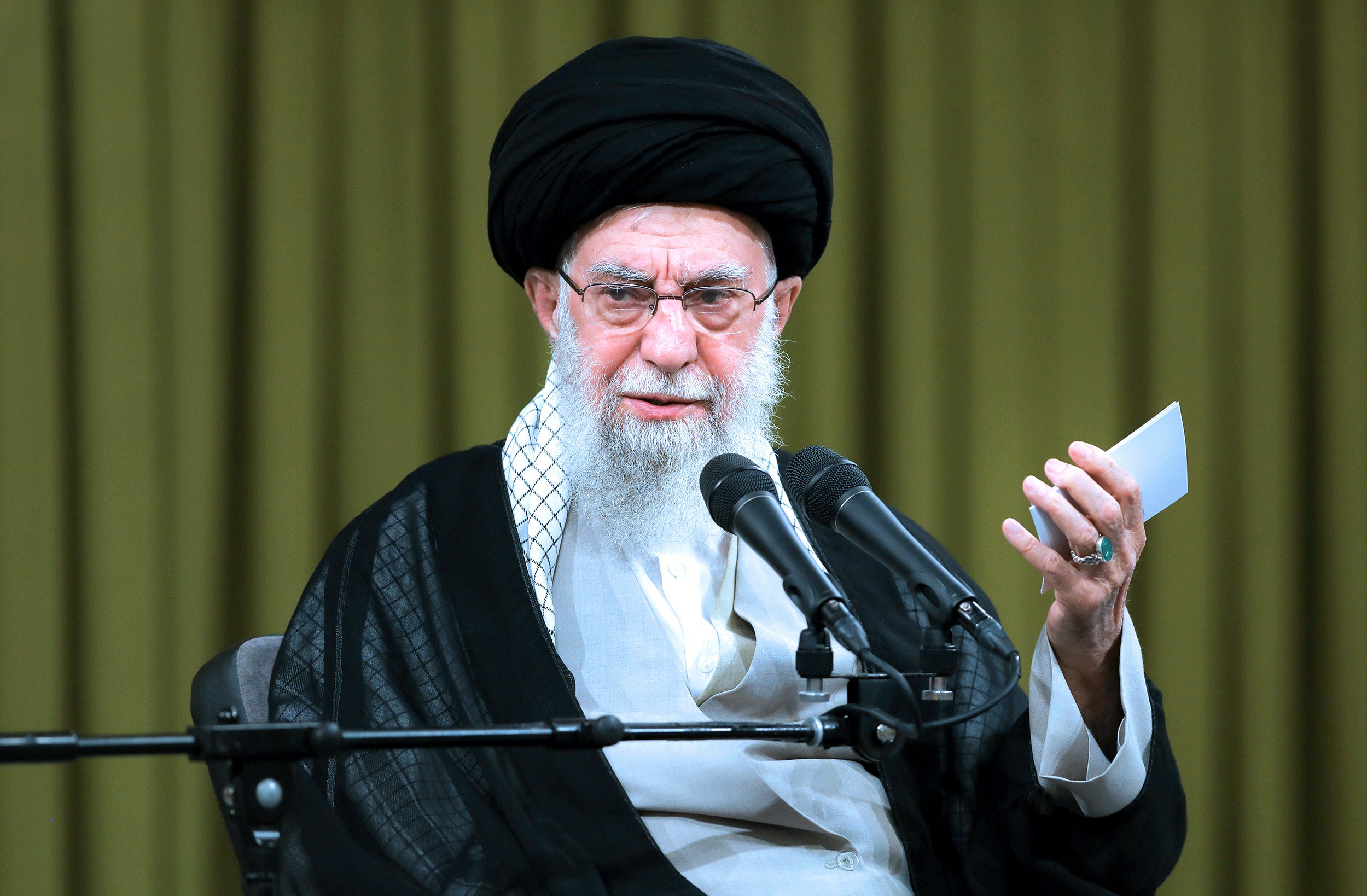 Protester have called for an end to the rule of Ayatollah Ali Khamenei
