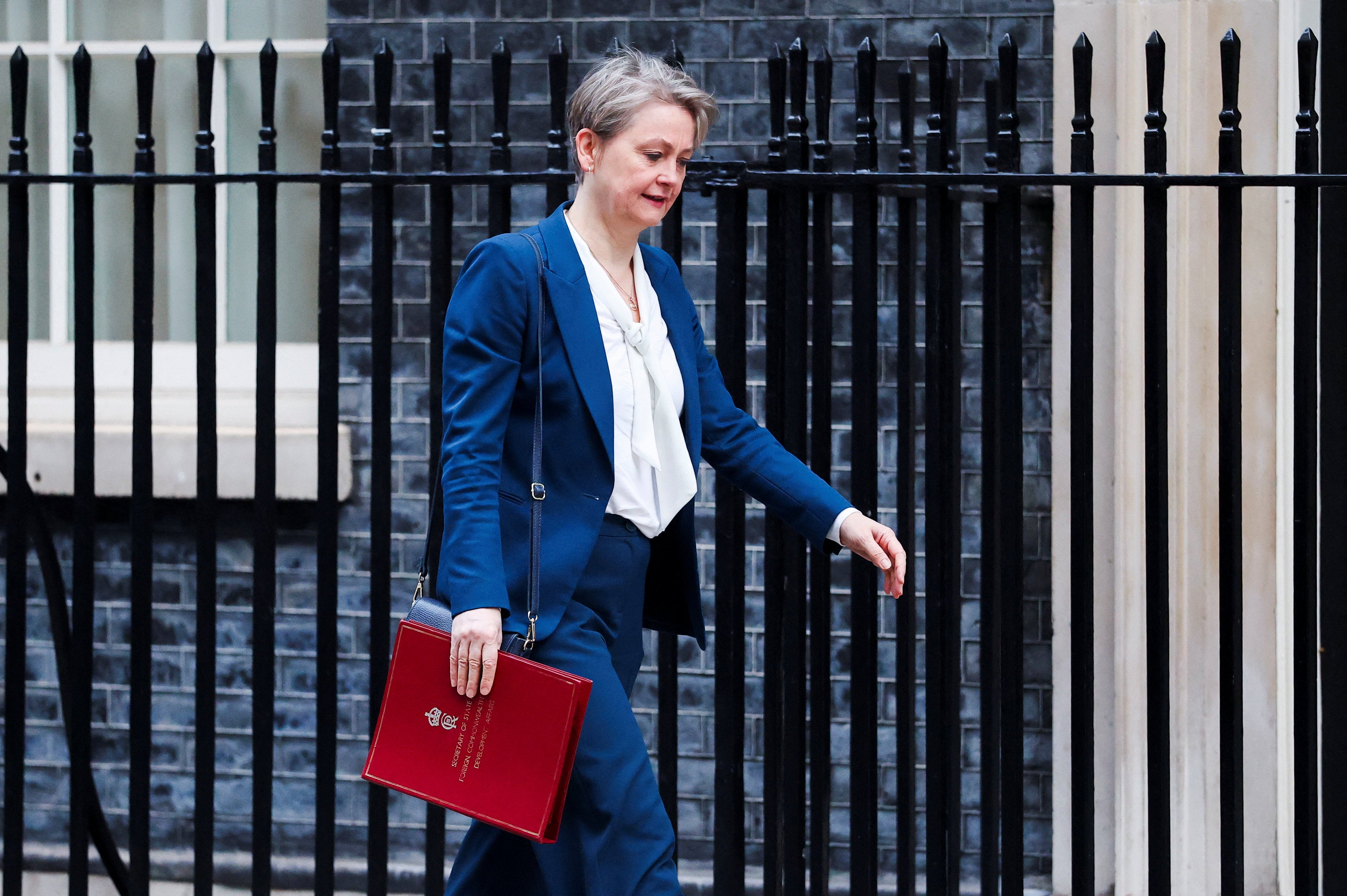Foreign Secretary Yvette Cooper