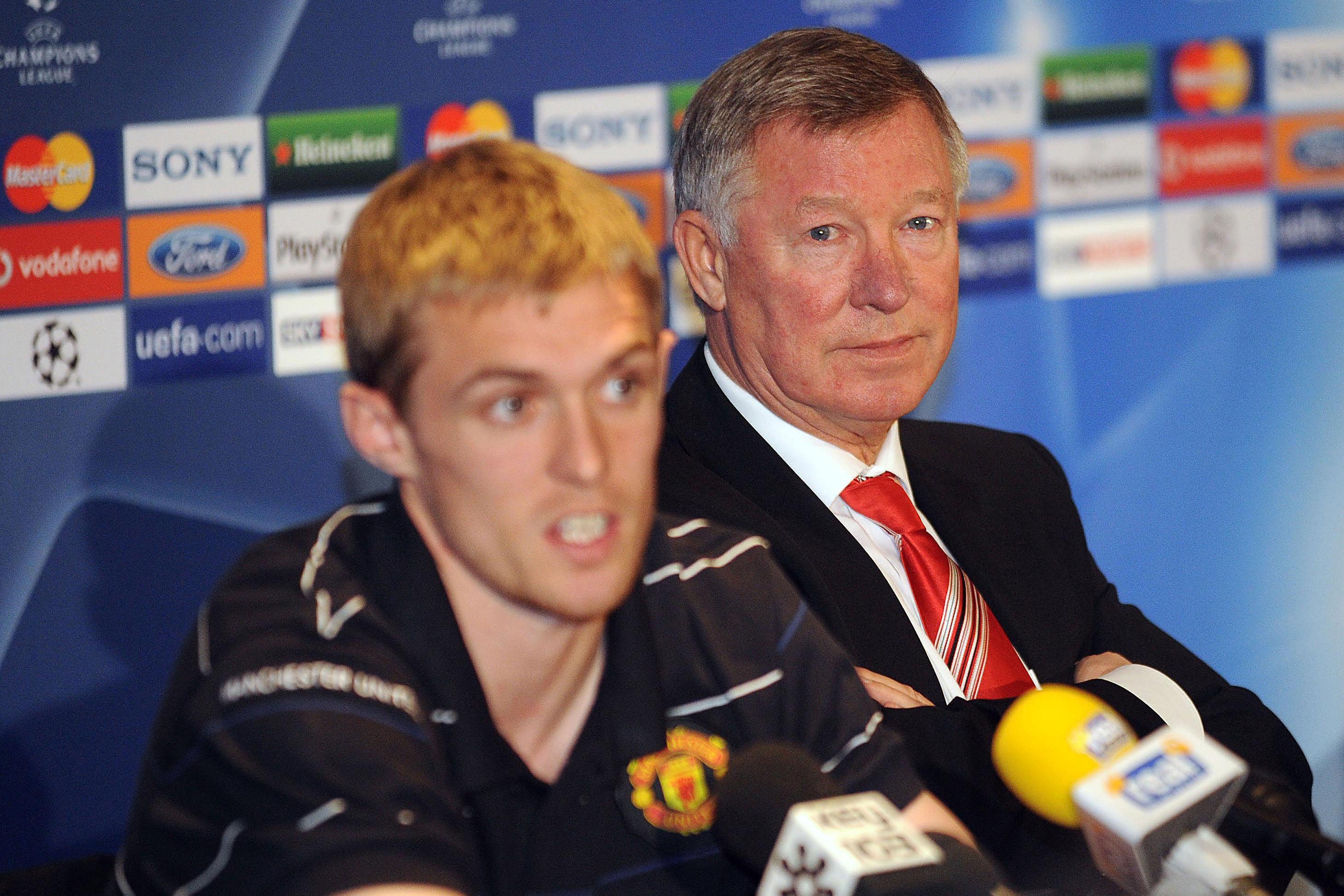 Darren Fletcher, left, got Sir Alex Ferguson’s backing to take temporary charge of Manchester United (Michael Boyd/PA)