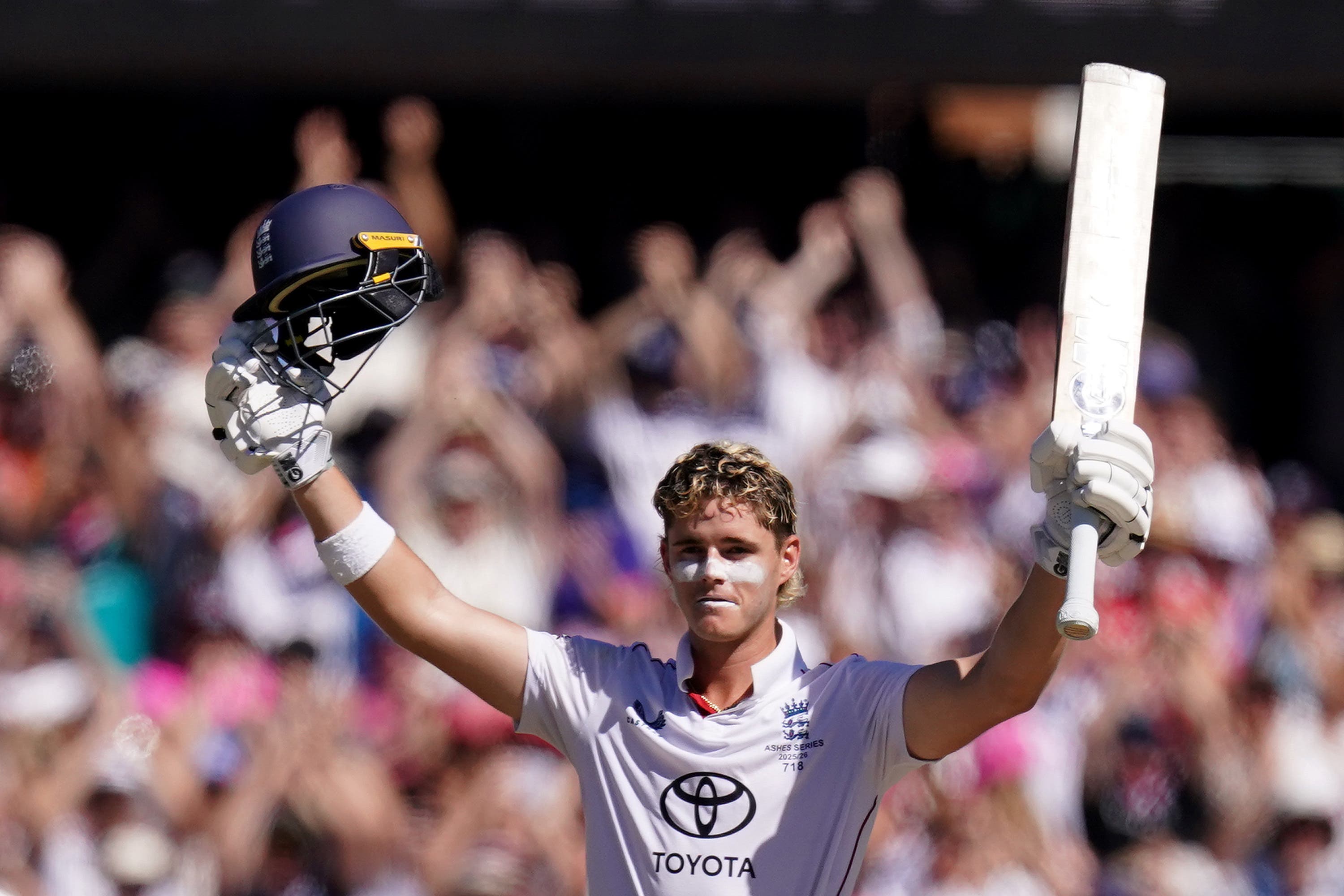 Jacob Bethell produced a stunning unbeaten 142 at the Sydney Cricket Ground (Robbie Stephenson/PA)