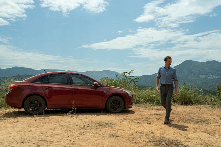 Tom Hiddleston stars as Jonathan Pine as the characters are taken to Medellin, Colombia