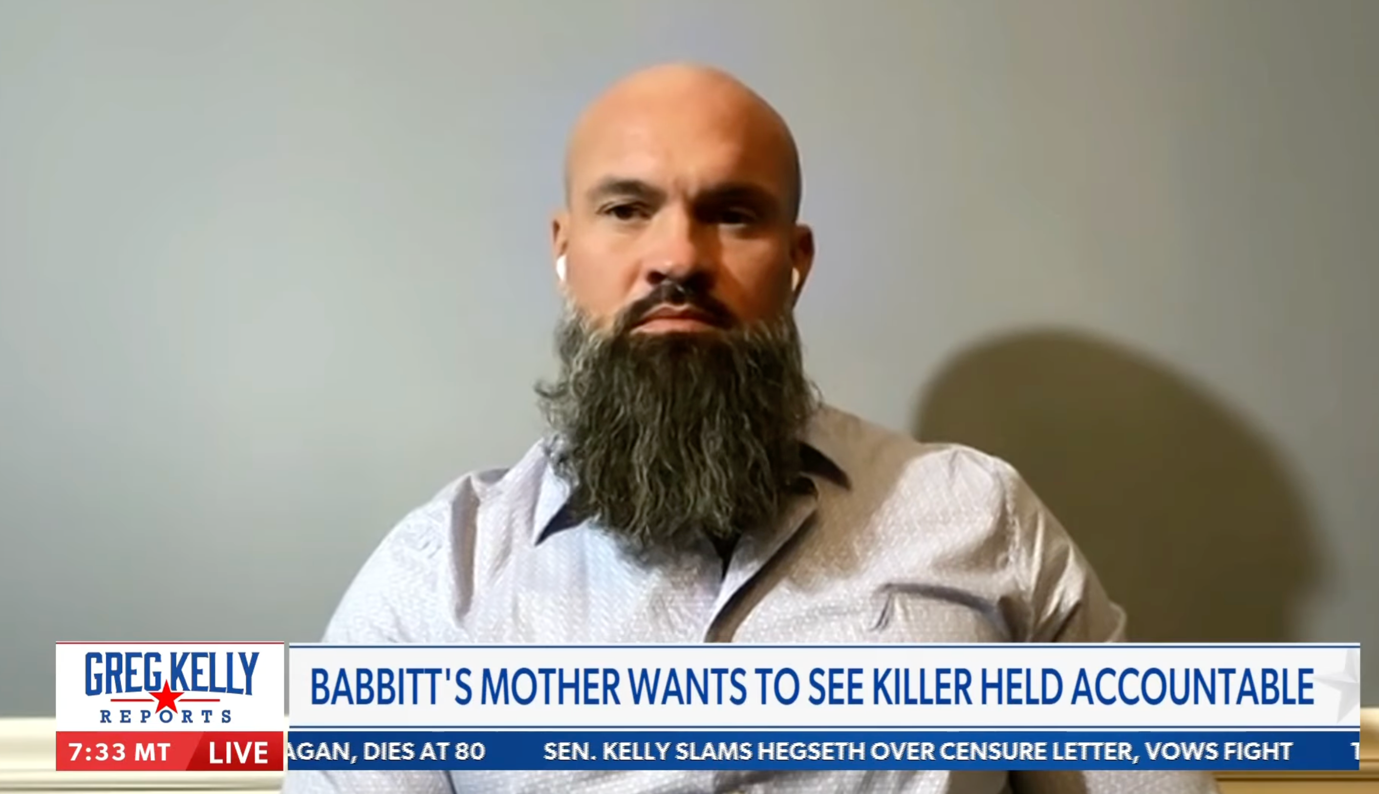 Aaron Babbitt is interviewed by Greg Kelly on Newsmax on Tuesday January 6, 2026