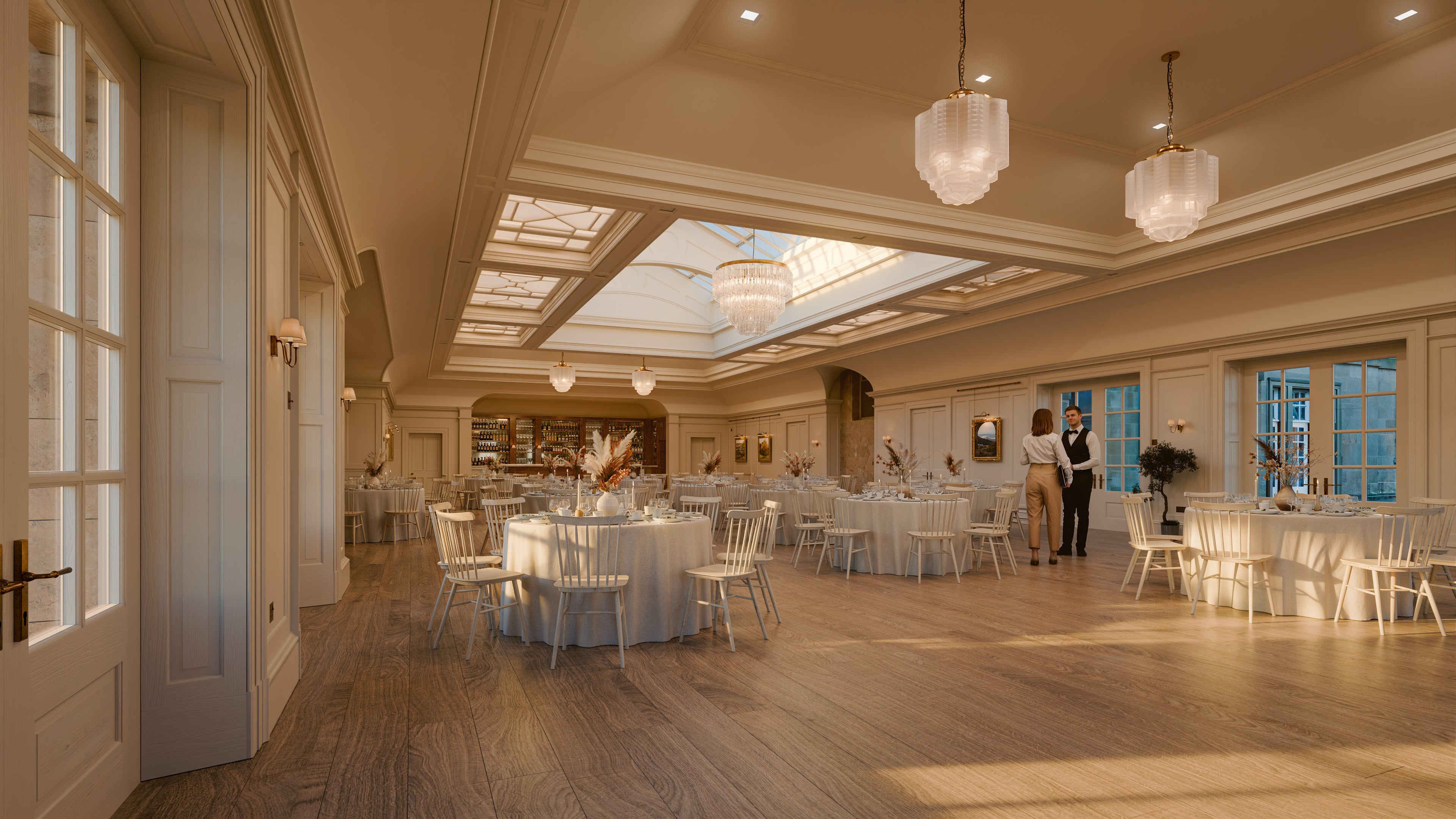 A CGI image of the planned interior of the space