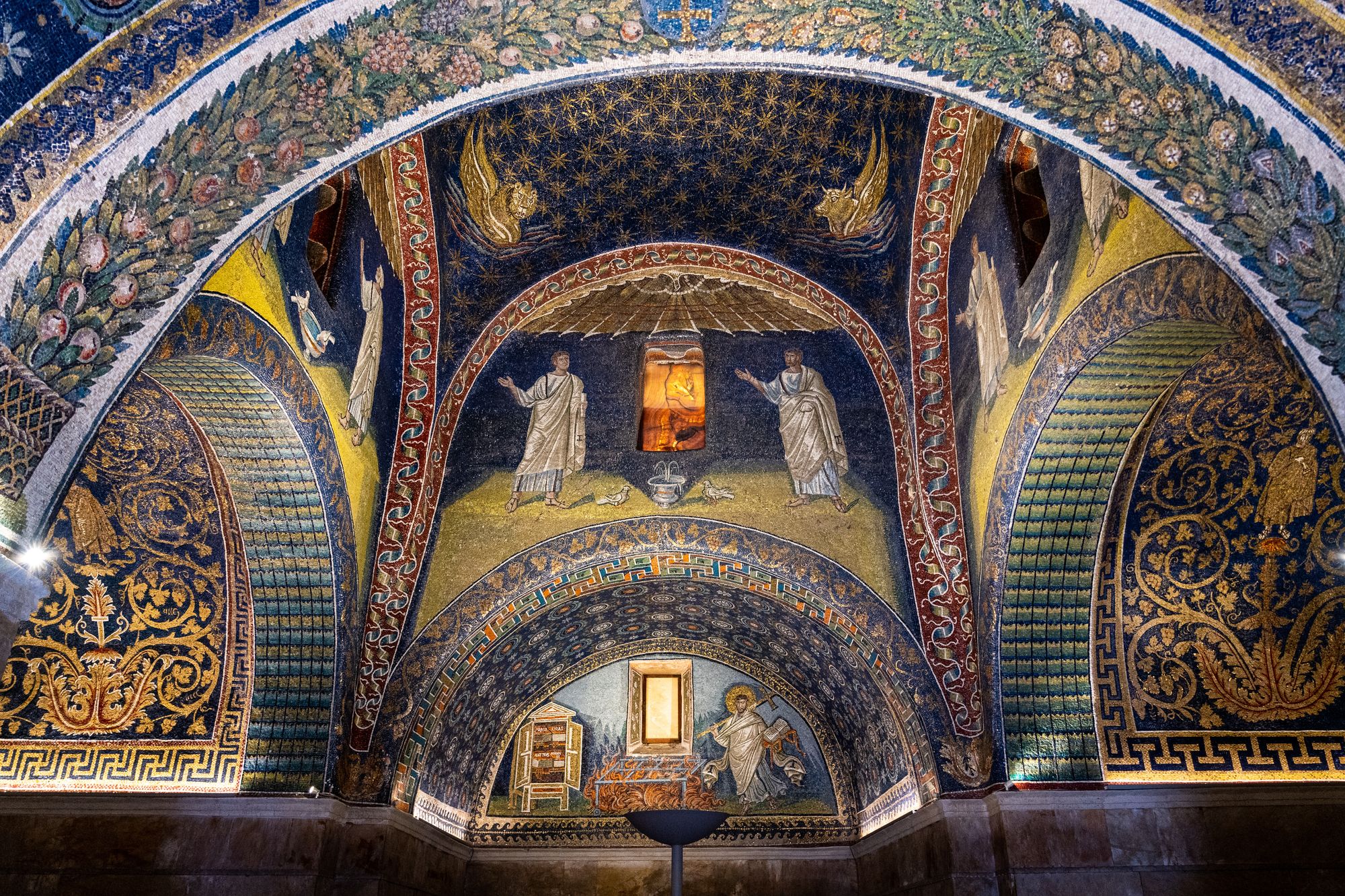 The stunning Mausoleum of Galla Placidia is home to some of the oldest mosaics in the Western world