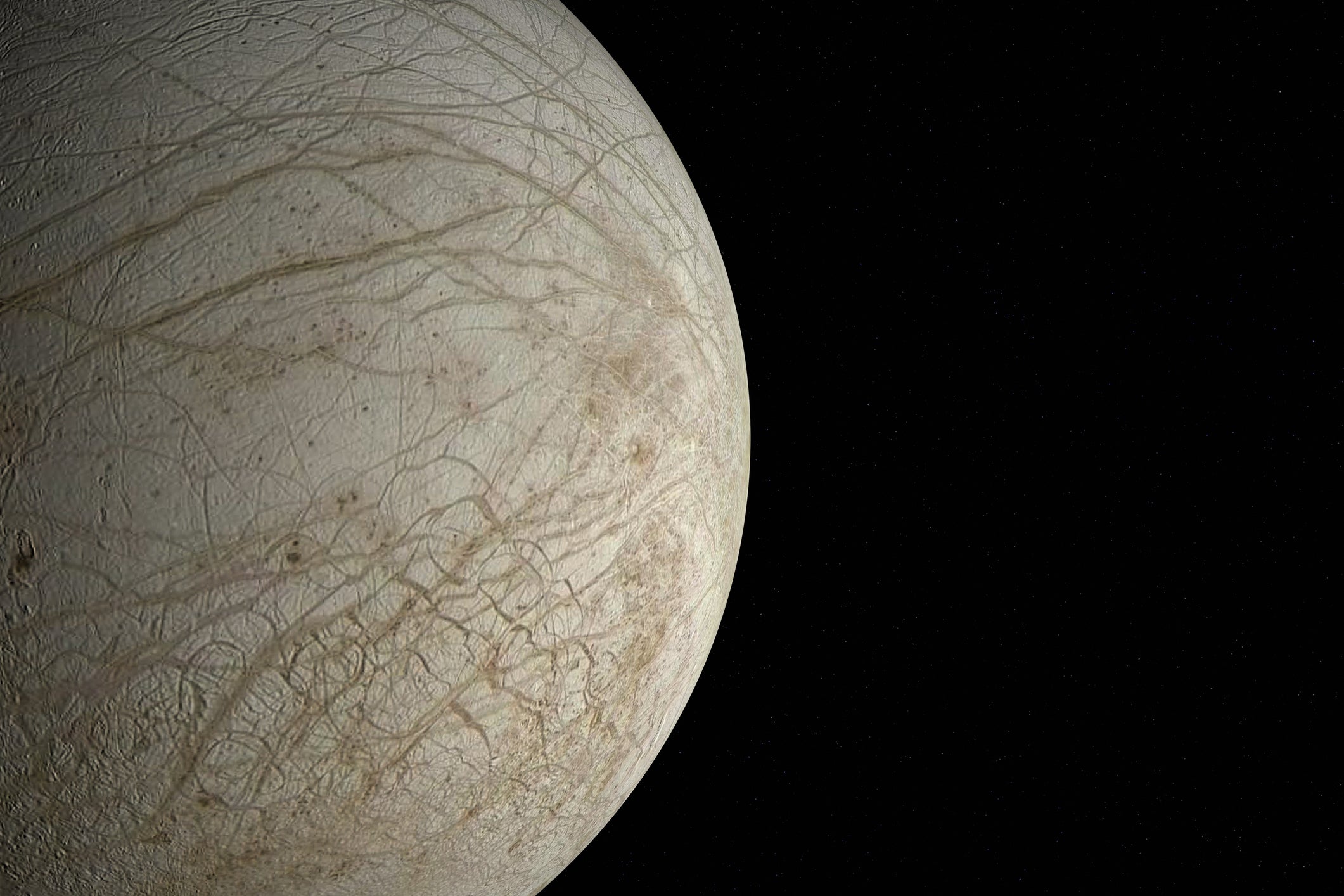 <p>Jupiter’s moon Europa</p>