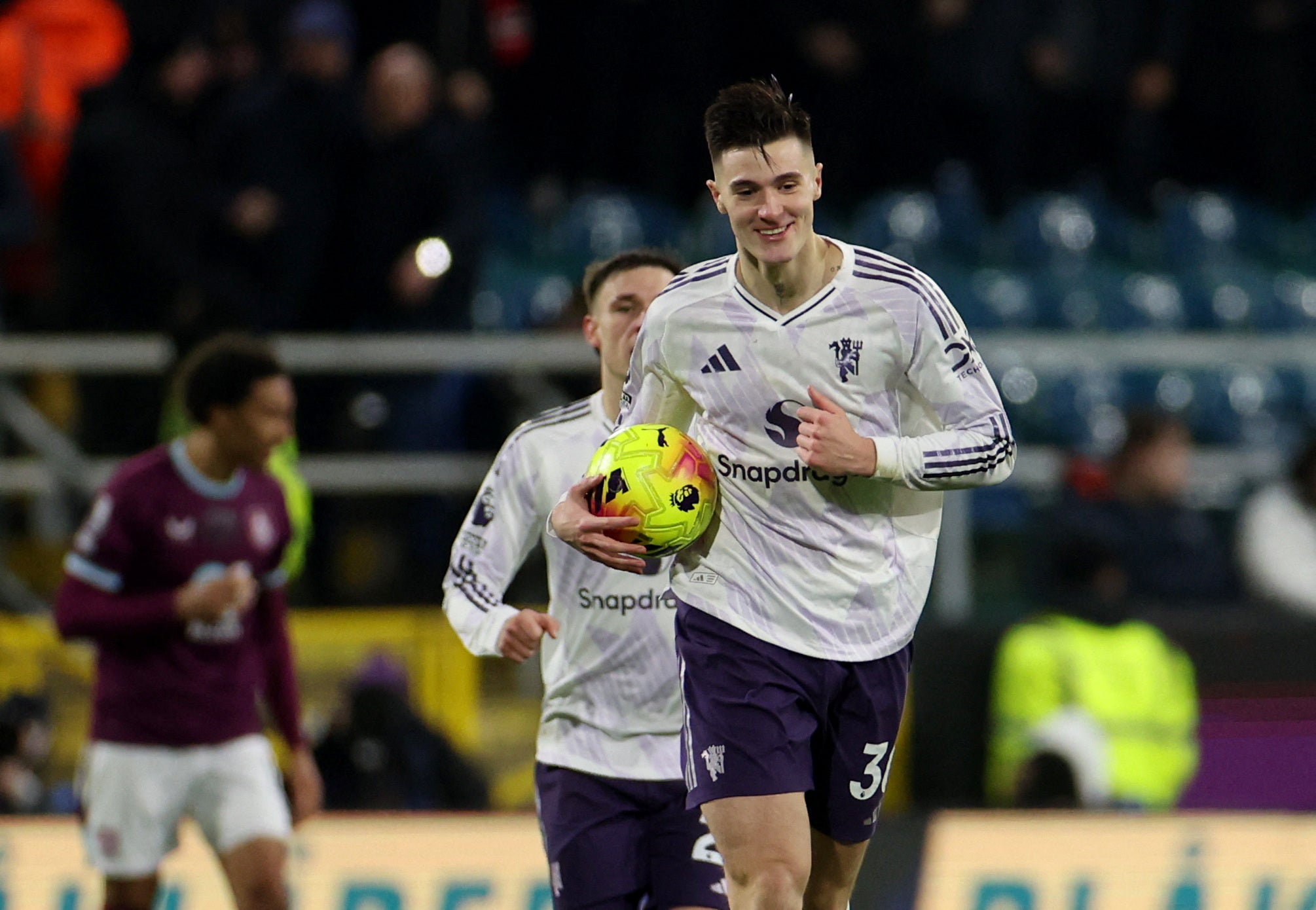 The Slovenian has now scored as many goals under Darren Fletcher as under Ruben Amorim