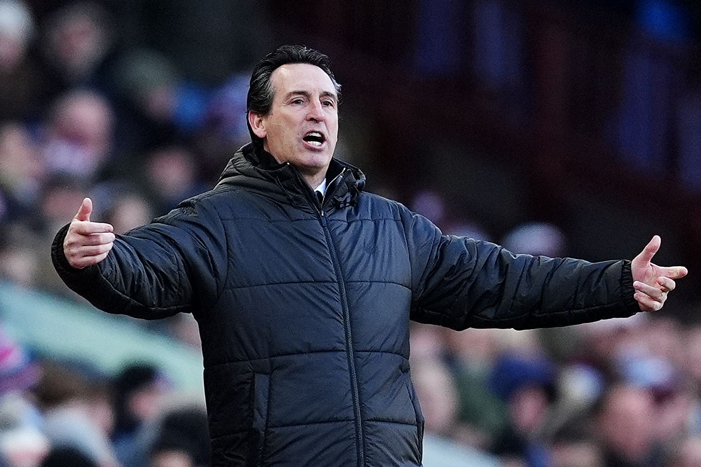 Aston Villa manager Unai Emery was angry with referee Andy Madley (Martin Rickett/PA)