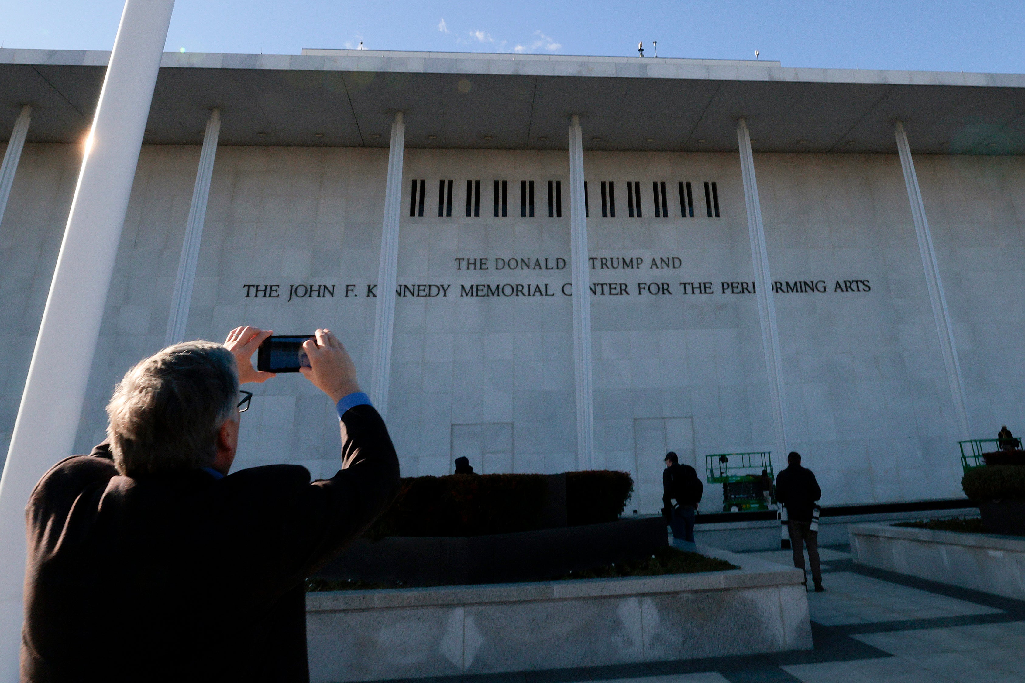 The White House announced plans to rename the performing arts center the 'Trump-Kennedy Center' last month