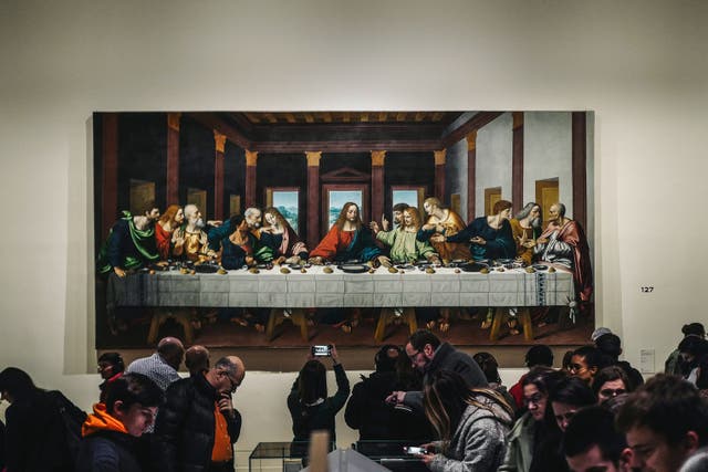 <p>A version of 'The Last Supper' by Leonardo da Vinci</p>
