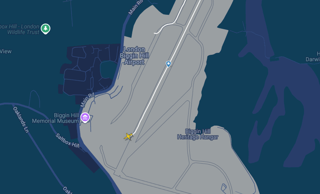 <p>The plane can be seen on Flightradar24 as having departed from the runway</p>