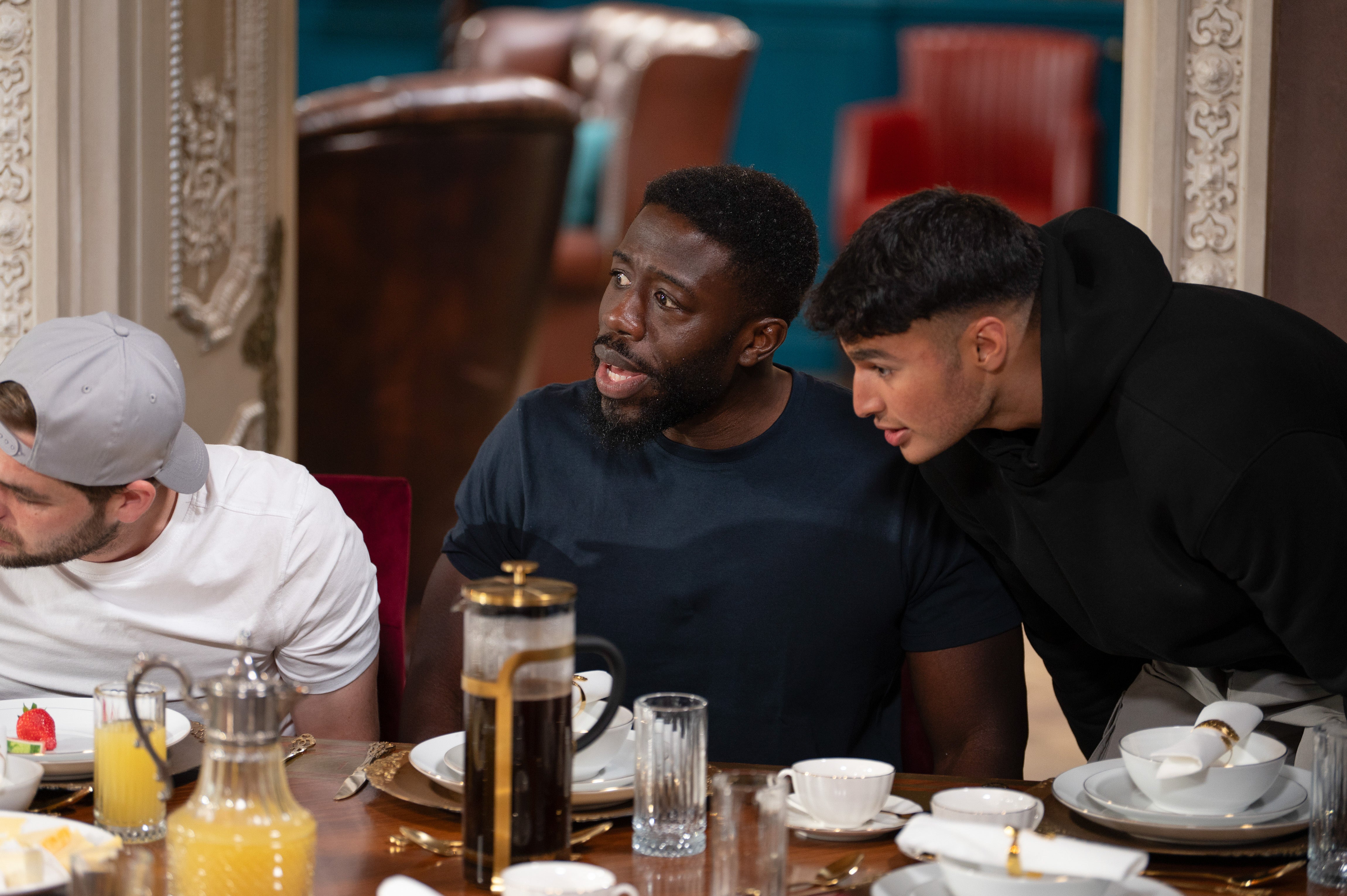 Ross (left), who has been high on the suspect list from day one, and Faraaz