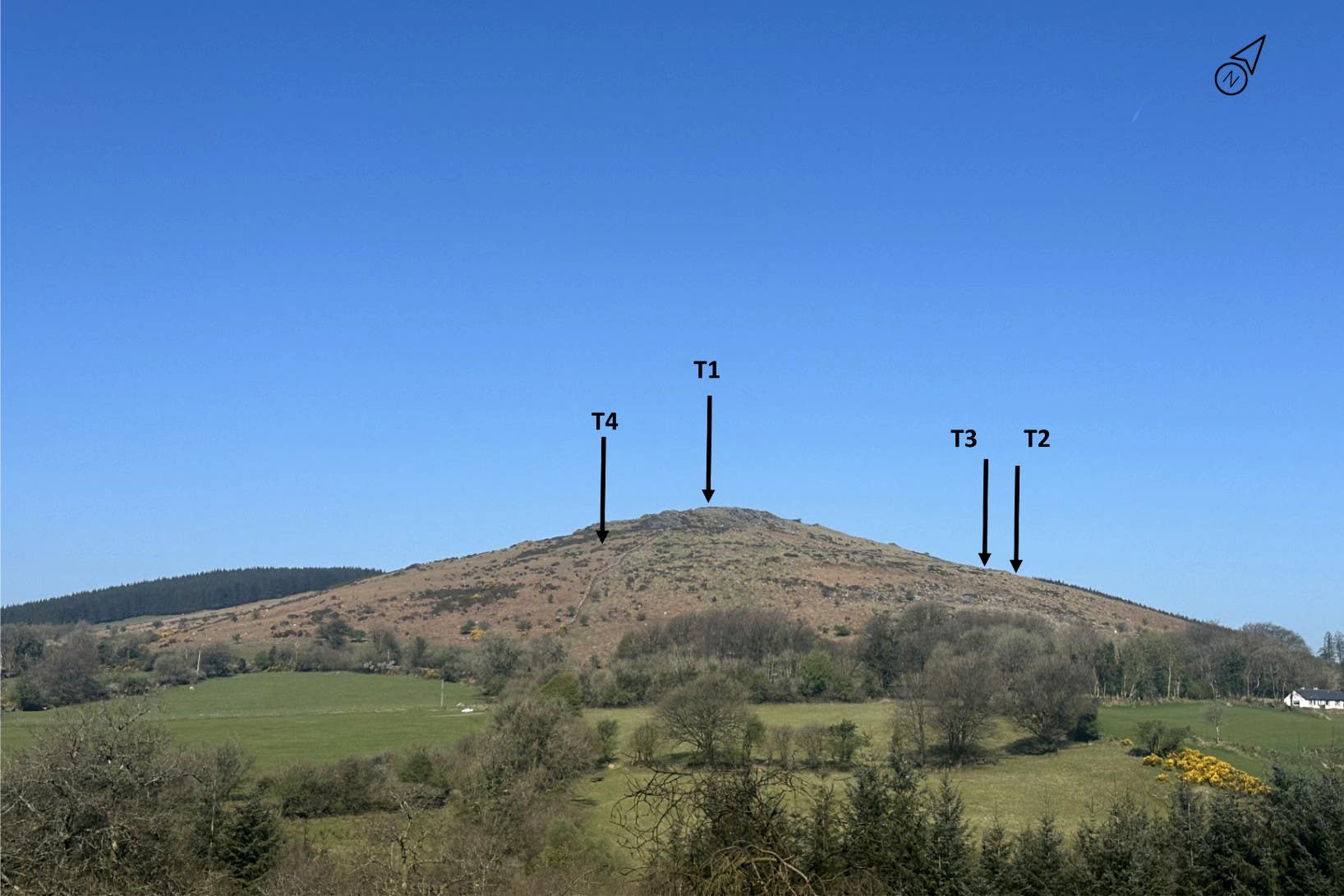 The study of Brusselstown Ring has estimated that the site could be two millennia older than the Viking towns thought to be the earliest settlements on the island of Ireland (Queen’s University Belfast/PA)
