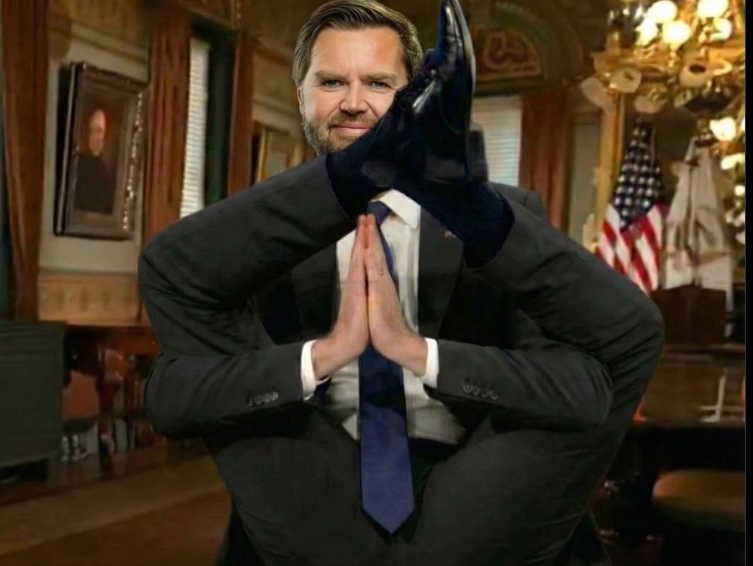 Gavin Newsom shared a picture of JD Vance in a yoga pose in yet another swipe at the vice president