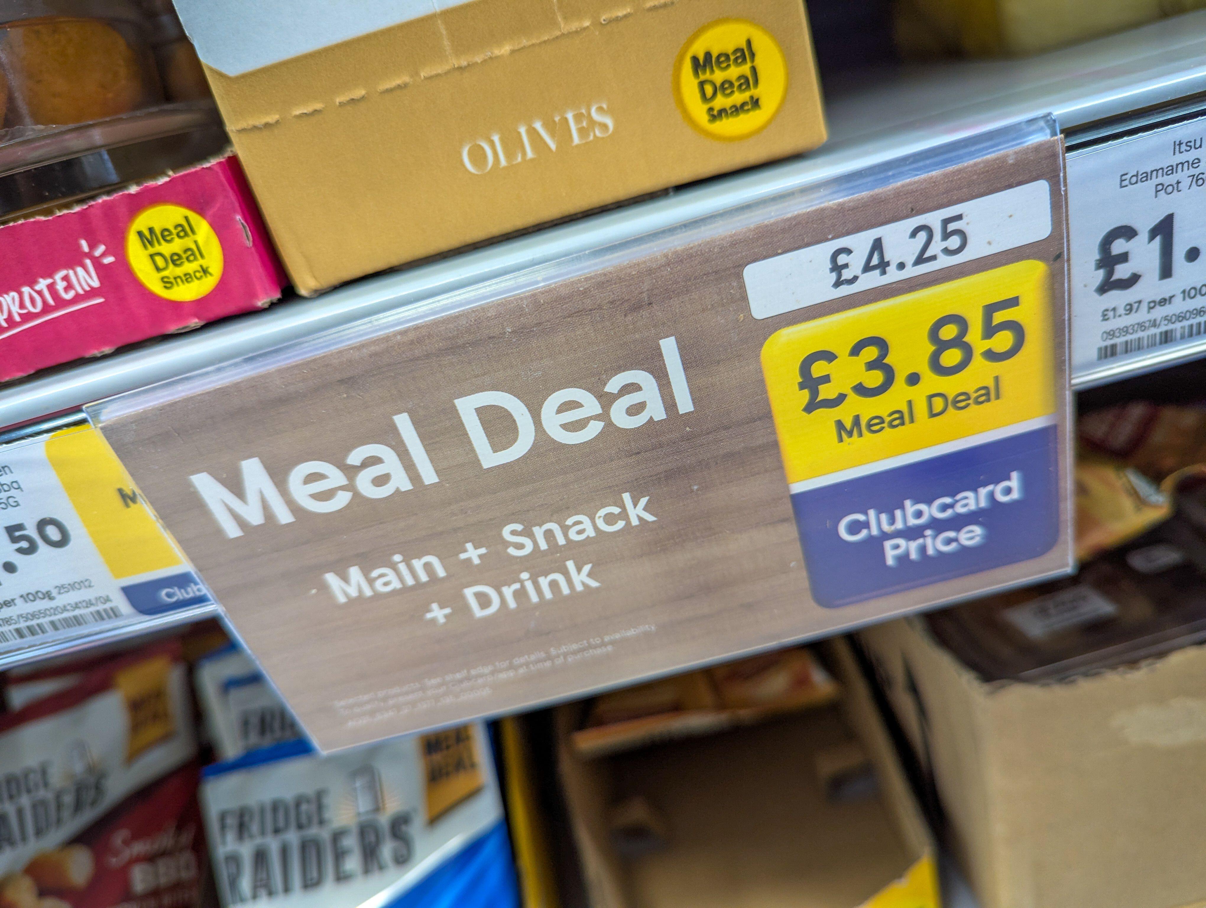 The Tesco lunch meal deal (Alamy/PA)