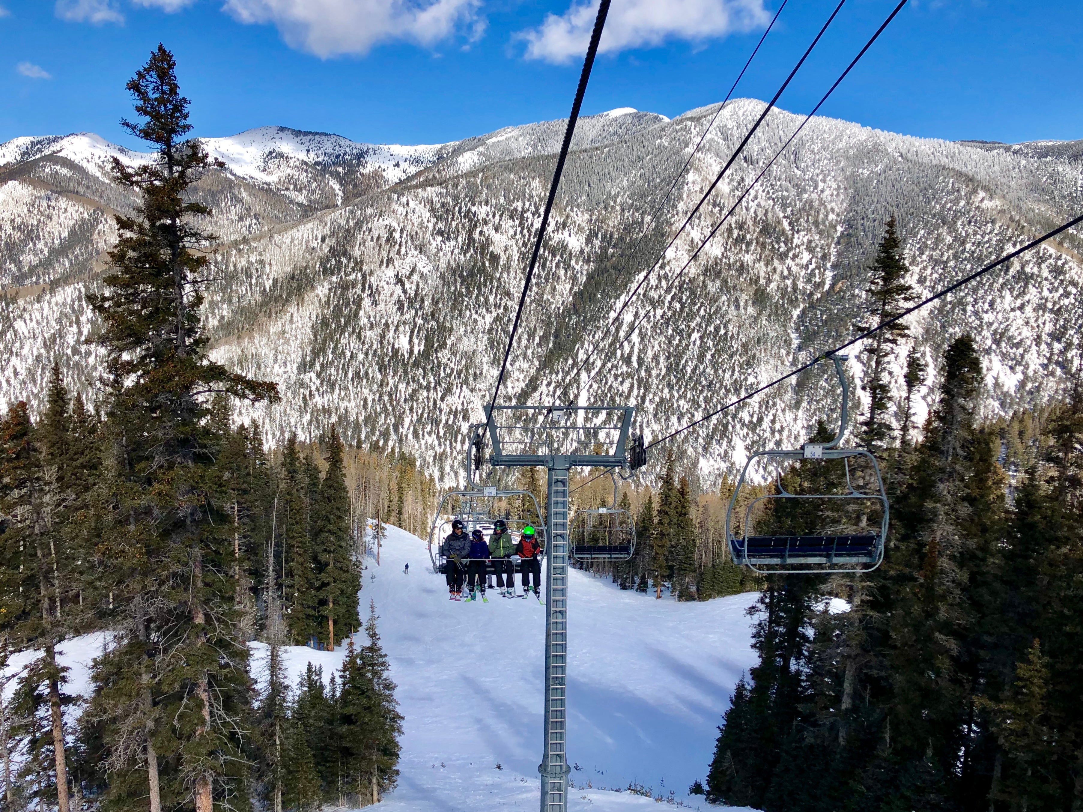Taos Ski Valley in New Mexico will delight confident skiers and snowboarders thanks to steeper slopes and powder bowls
