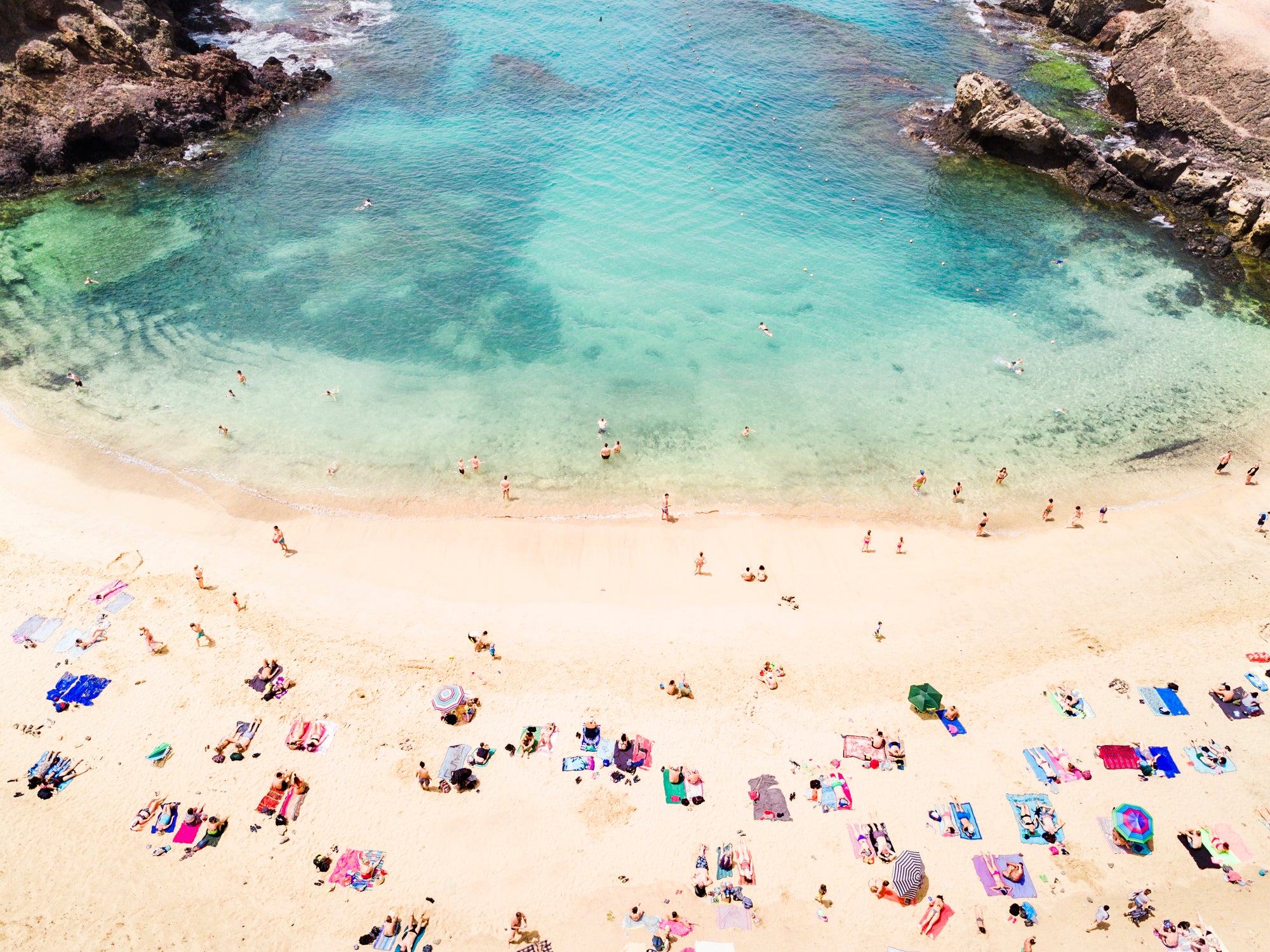 Lanzarote’s Playas de Papagayo is one of the island’s most popular beaches