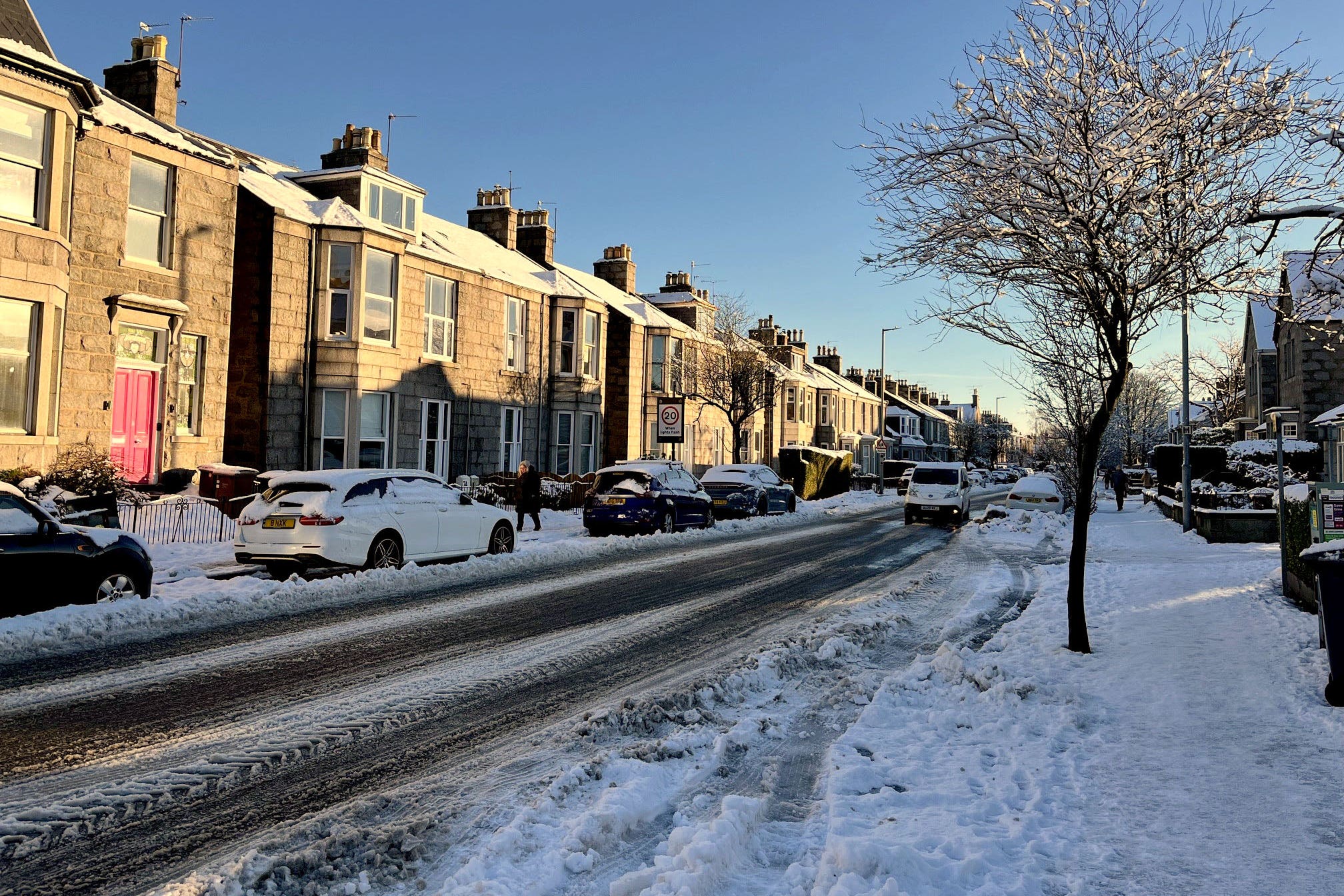 Parts of northern Scotland have been hit by heavy snow (Beth Edmonston/PA)