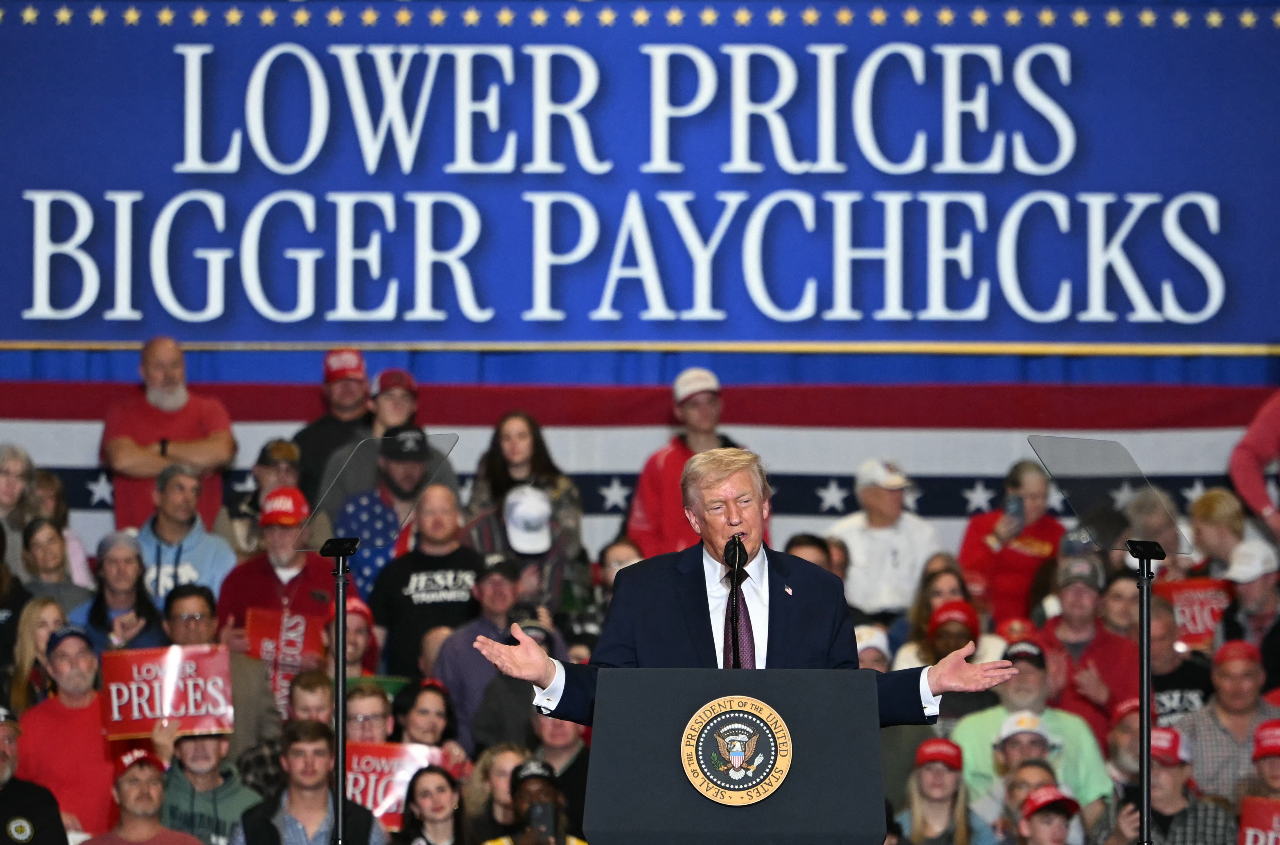 <p>Trump has tried to make affordability a central focus of his administration, claiming he will lower costs for all</p>