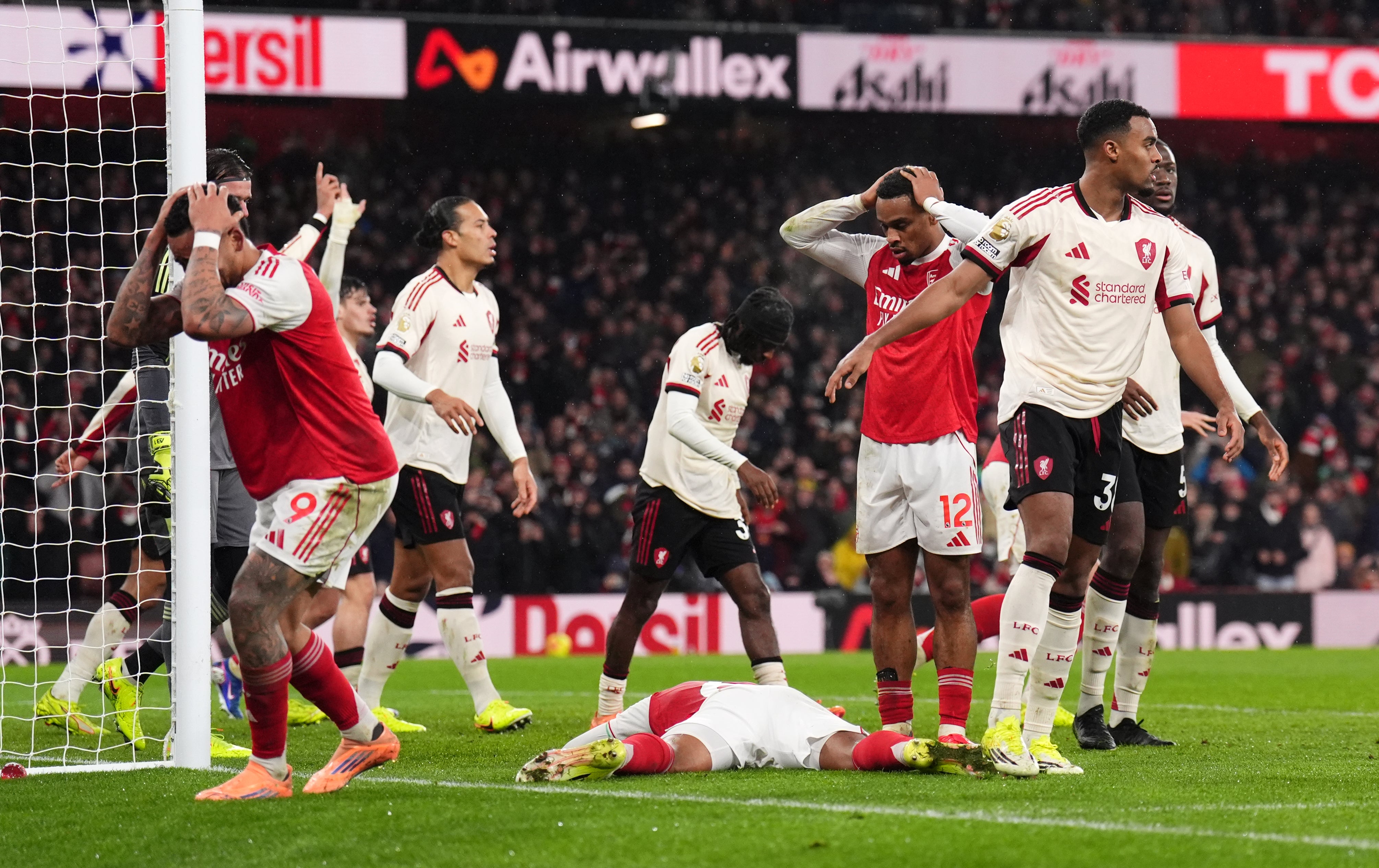 Arsenal took until the 90th minute to have a shot in the second half