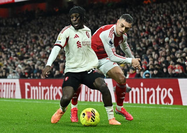 <p>Jeremie Frimpong impressed on the right wing and handled his defensive duties well</p>