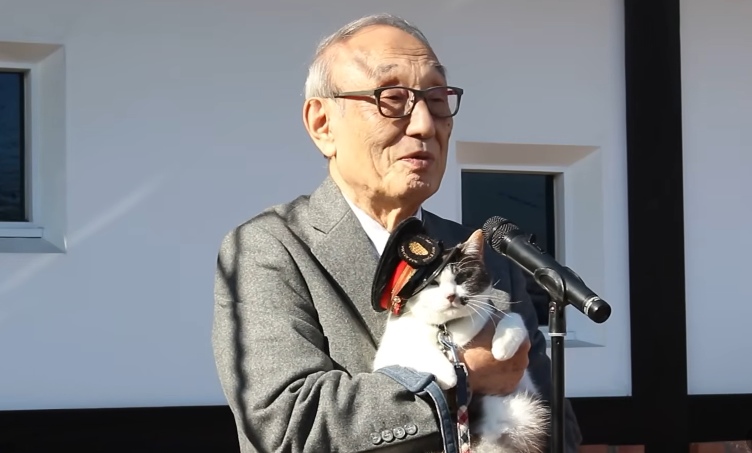 <p>Yontama is appointed new stationmaster of Wakayama Electric Railway Co’s Kishi Station in Kinokawa, Wakayama Prefecture, on Wednesday, 7 January 2026</p>