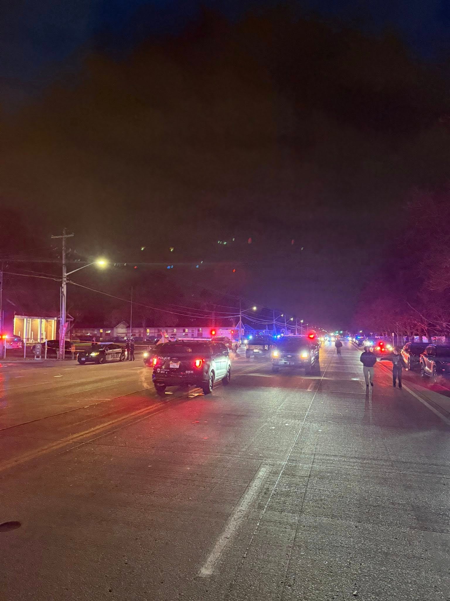 Authorities say a fight broke out in the parking lot of the church during a funeral, which erupted into gunfire