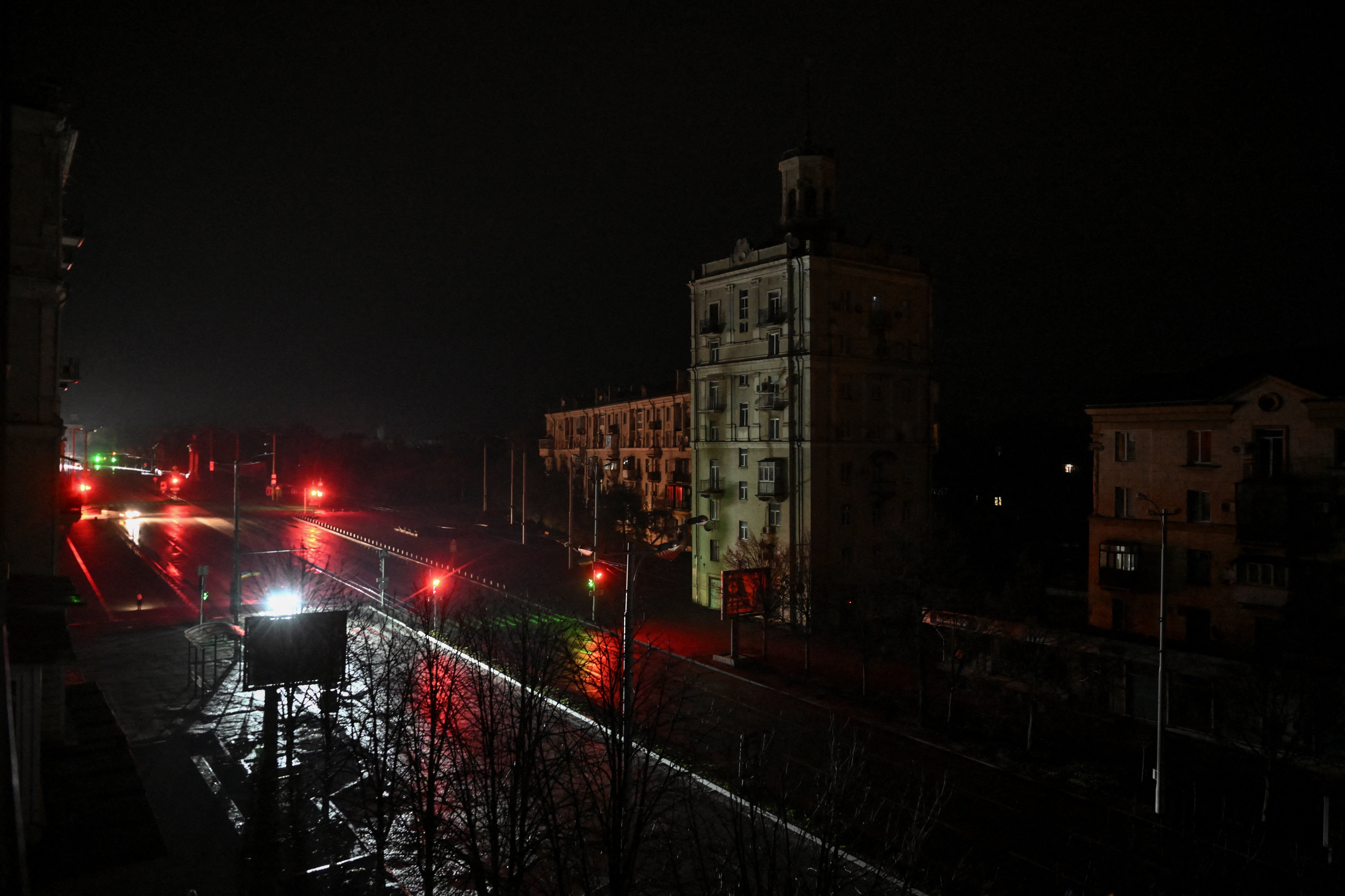 Zaporizhzhia and Dnipropetrovsk were in darkness on Thursday as around one million were left without power