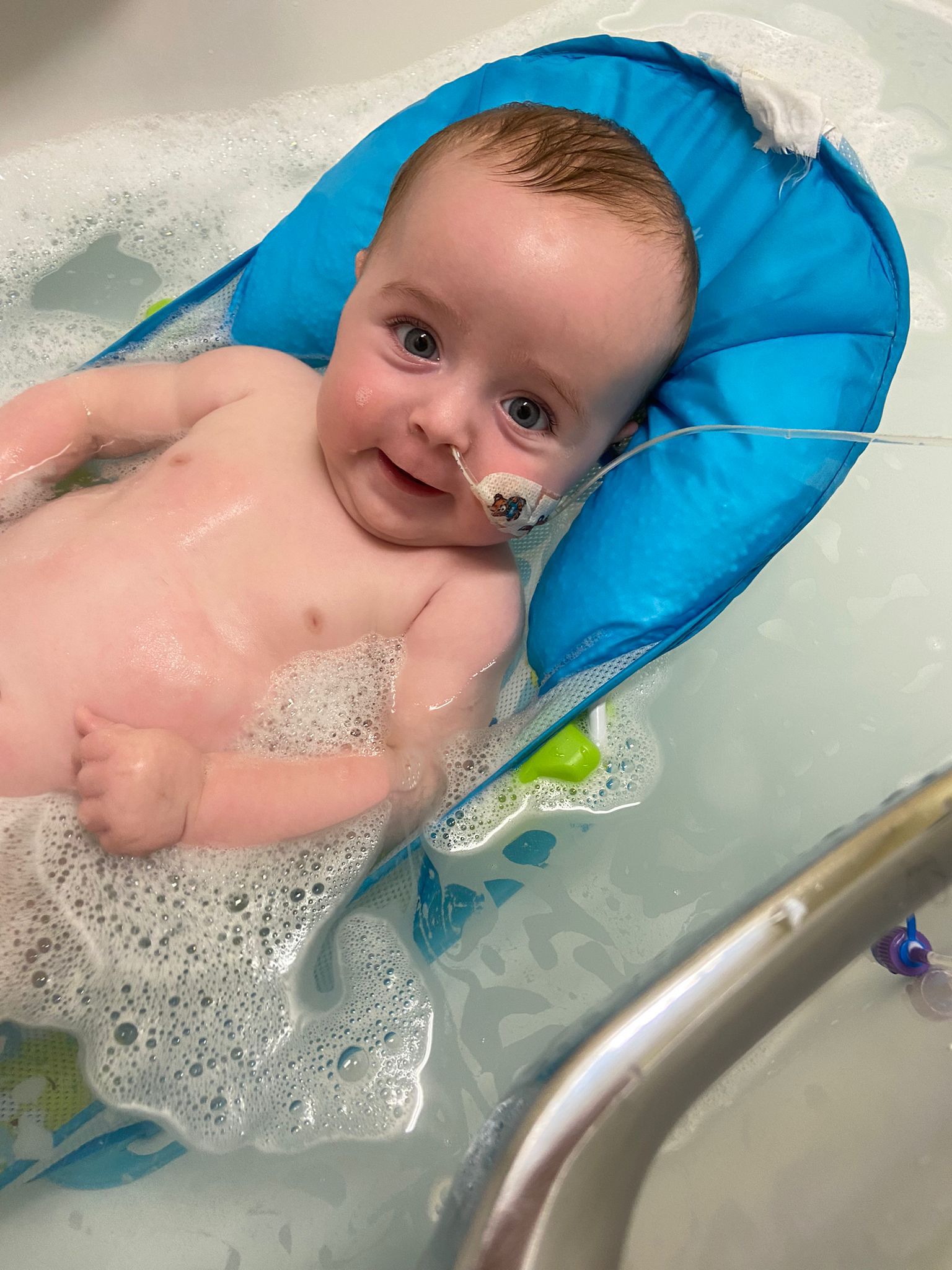 Sid during bath time