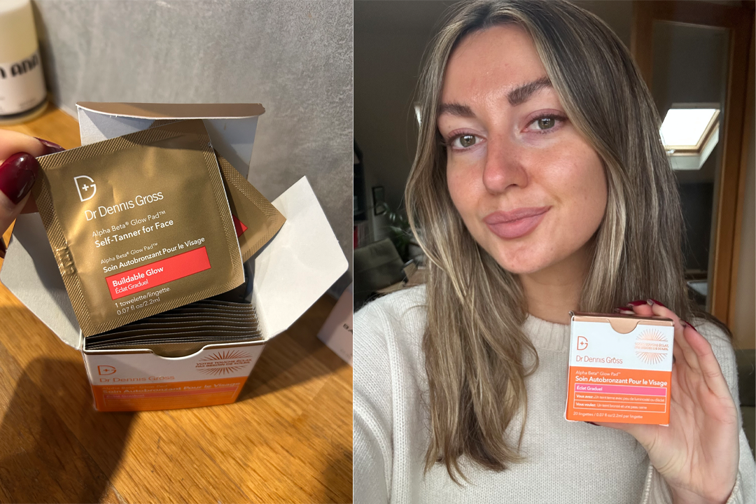 I introduced the tanner into my nightly skincare routine