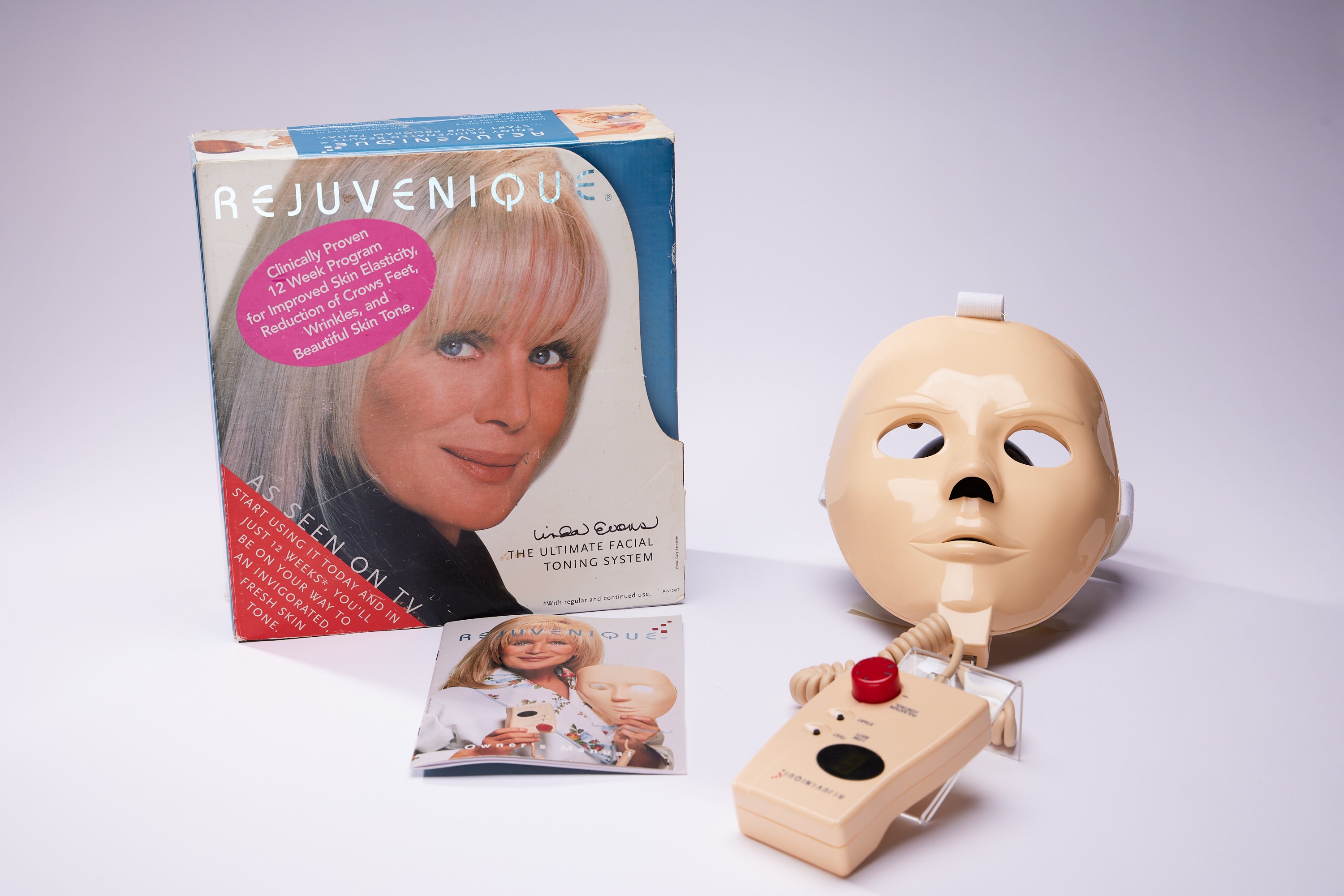 The 1999 Rejuvenique facial mask is one of the many failed products on display