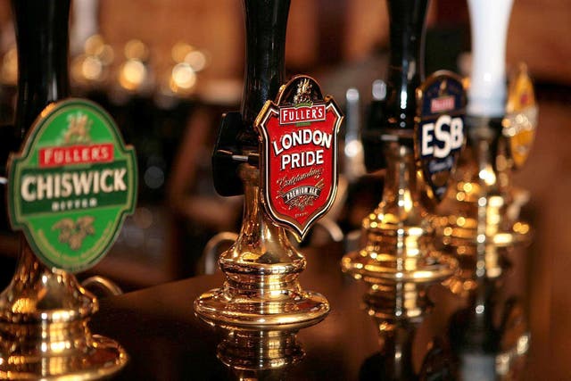 A general view of beer taps inside The Counting House pub in the City of London. Ministers will provide extra support for pubs, after the sector expressed worries about business rates changes. (Katie Collins/PA)