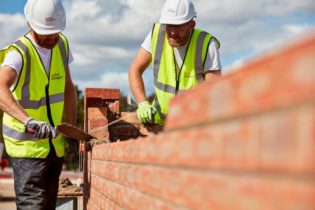 Housebuilders, including Persimmon and Taylor Wimpey, will report their latest results next week (Taylor Wimpey/PA)
