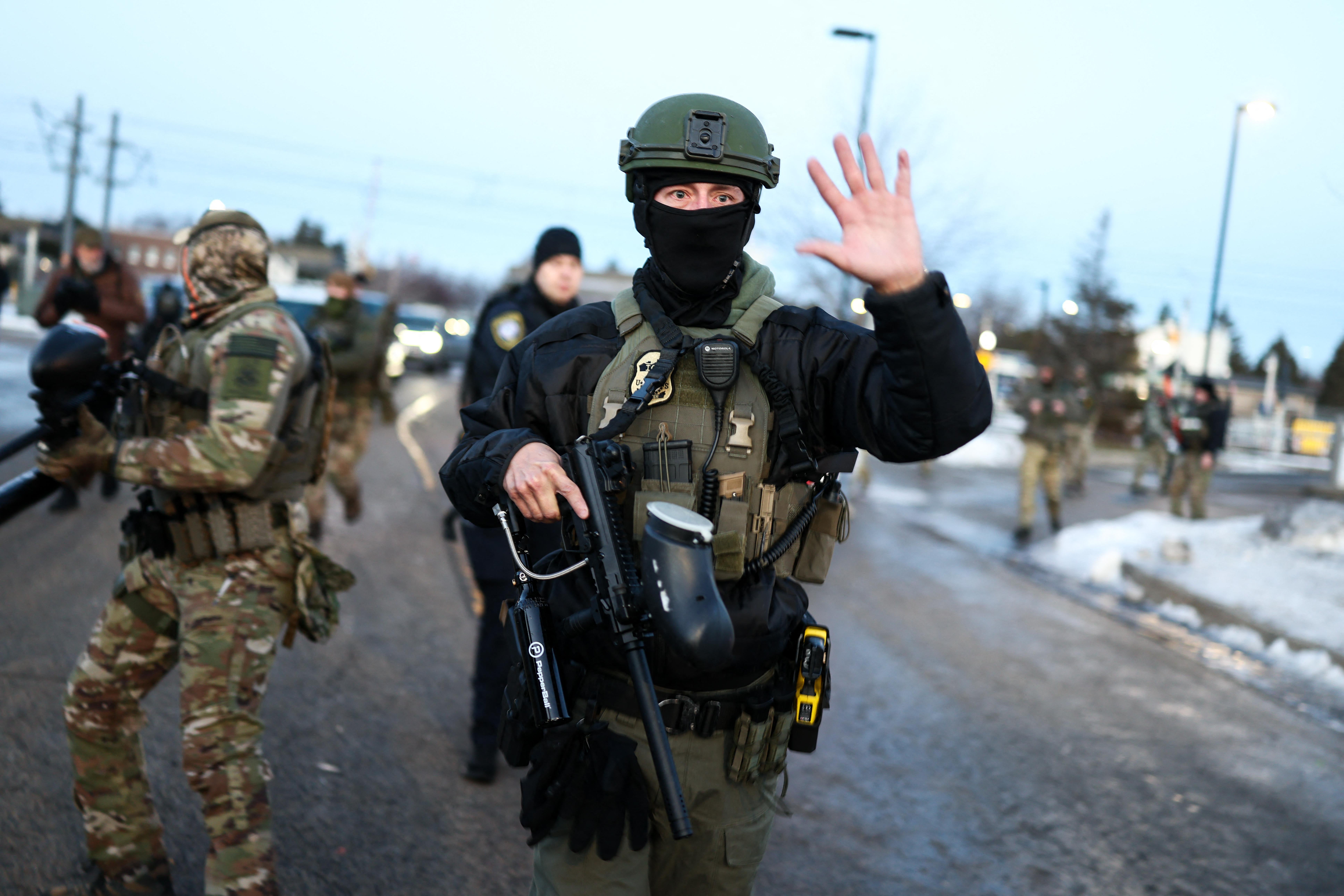 <p>A group of Minneapolis residents are suing to block ‘unconstitutional’ actions from federal law enforcement after the Department of Homeland Security surged officers into the city to support Trump’s mass deportation campaign</p>