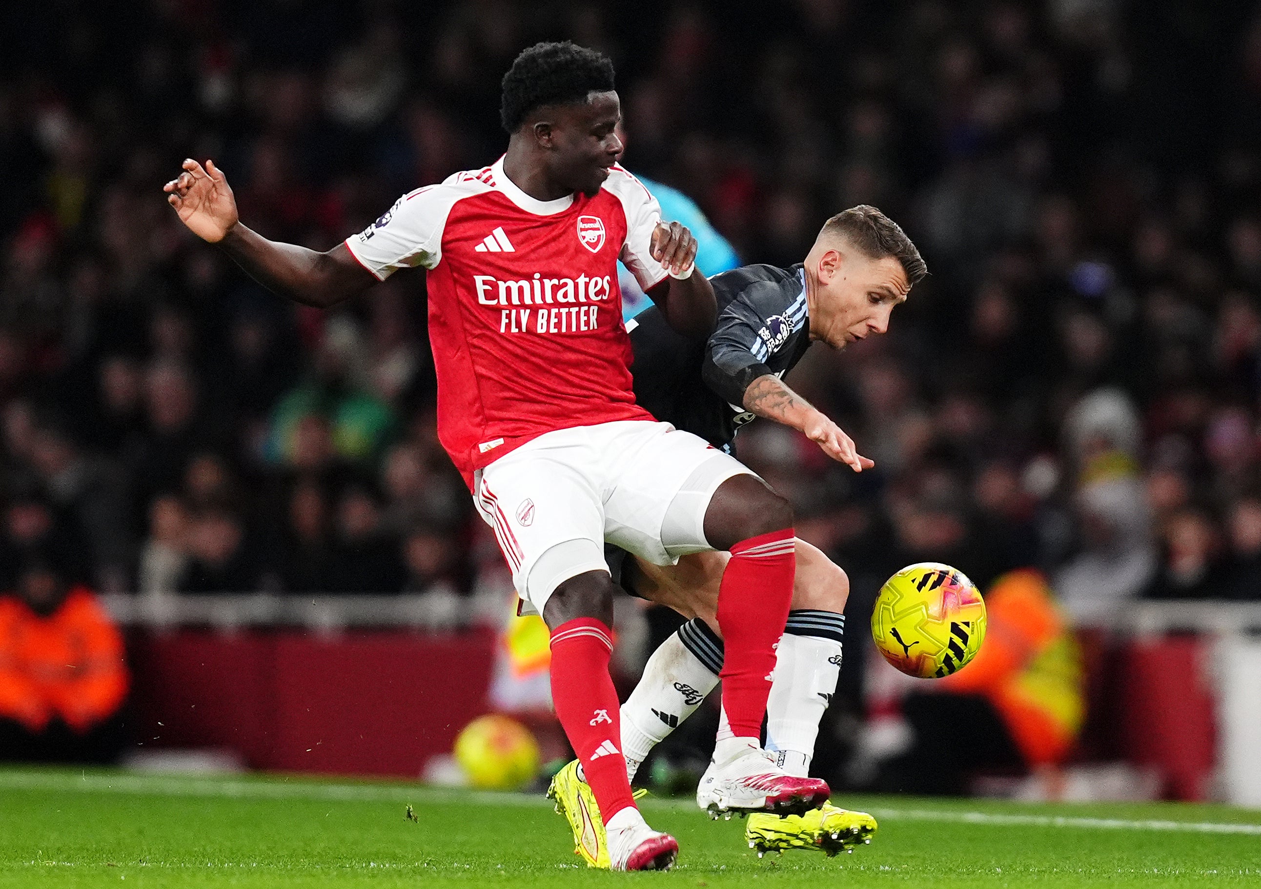 Bukayo Saka has scored seven times for Arsenal so far this season (John Walton/PA)